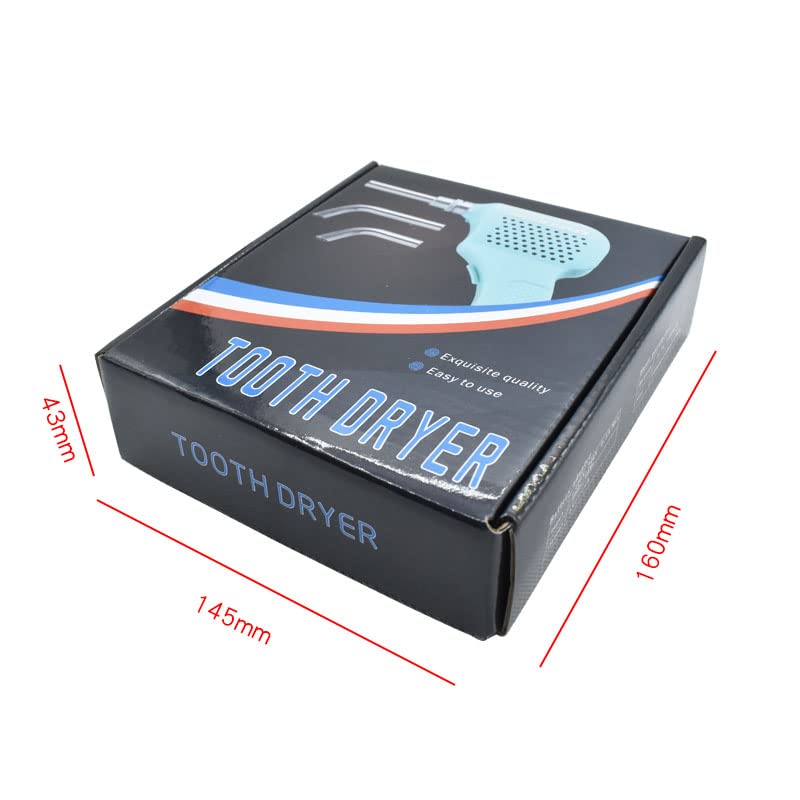 Electric Dental Warm Air Tooth Dryer for Teeth Whitening & Orthodontics - Lab Equipment with 2 Nozzle Tips | Perfect for Dental Clinics & Teeth Whitening Procedures
