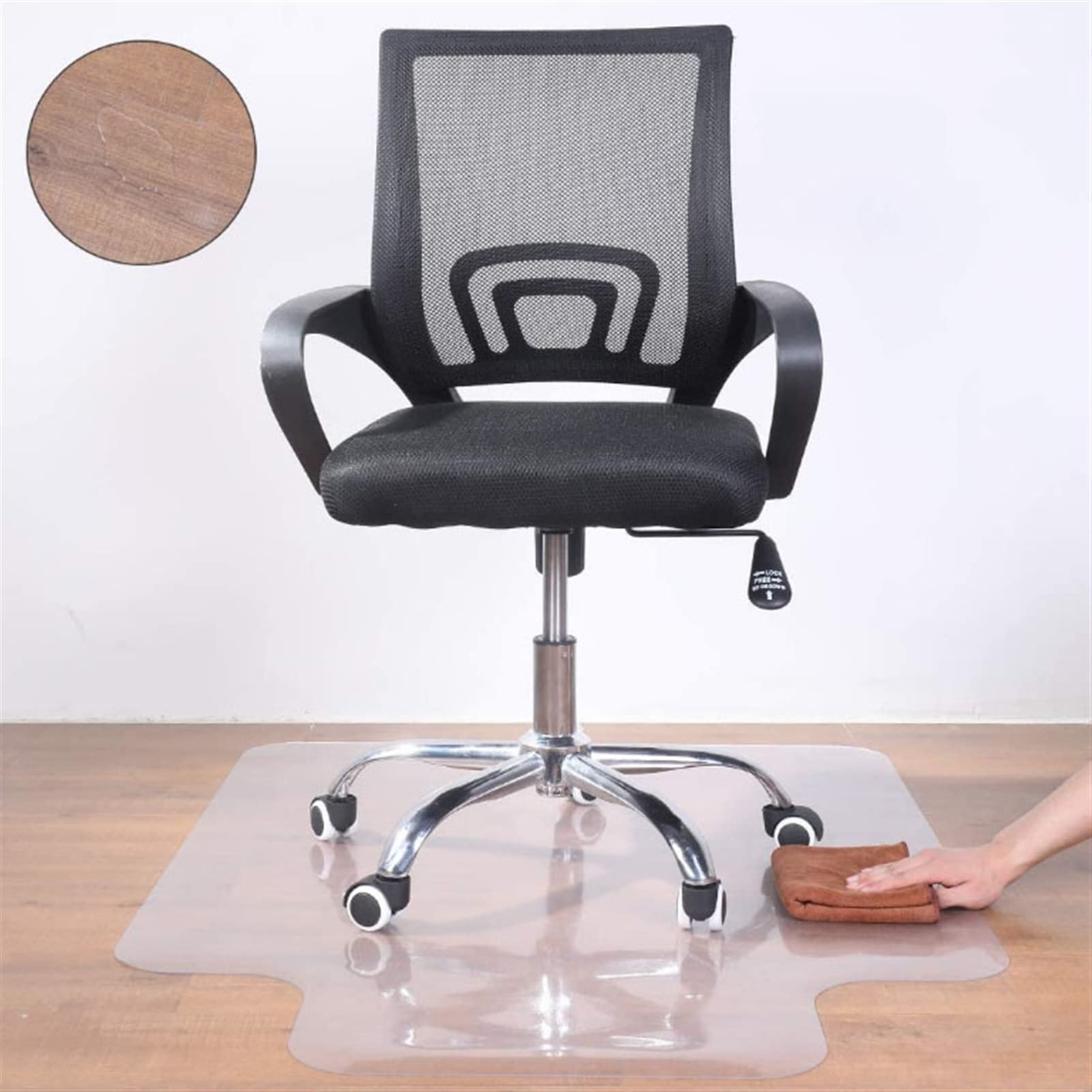 Clear PVC Desk Chair Mat for Hardwood Floors - 36
