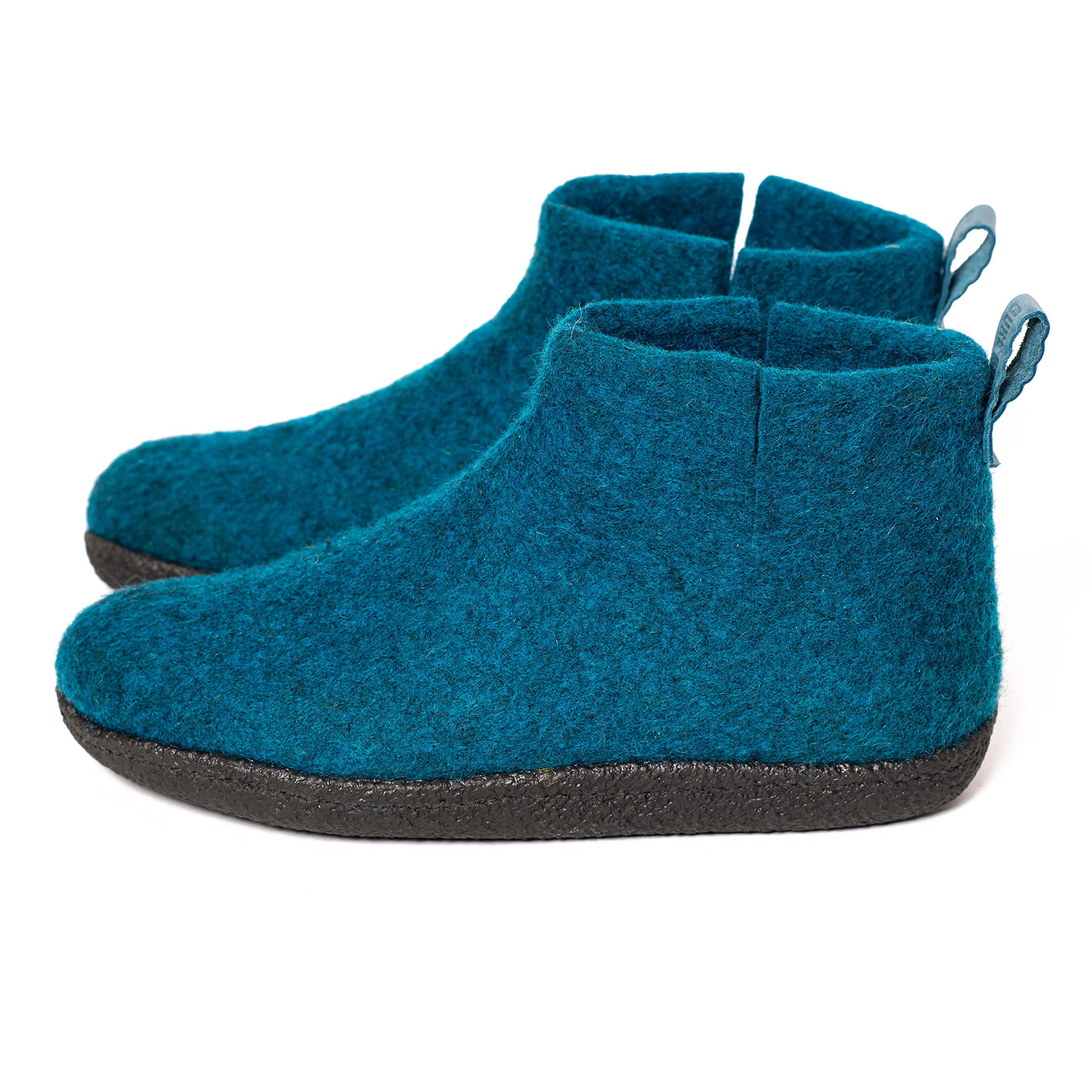 Classic Felted Wool Ankle Boots Slippers for Men - Cozy Winter Indoor/Outdoor House Shoes - Perfect Father's Day Gift for Dad