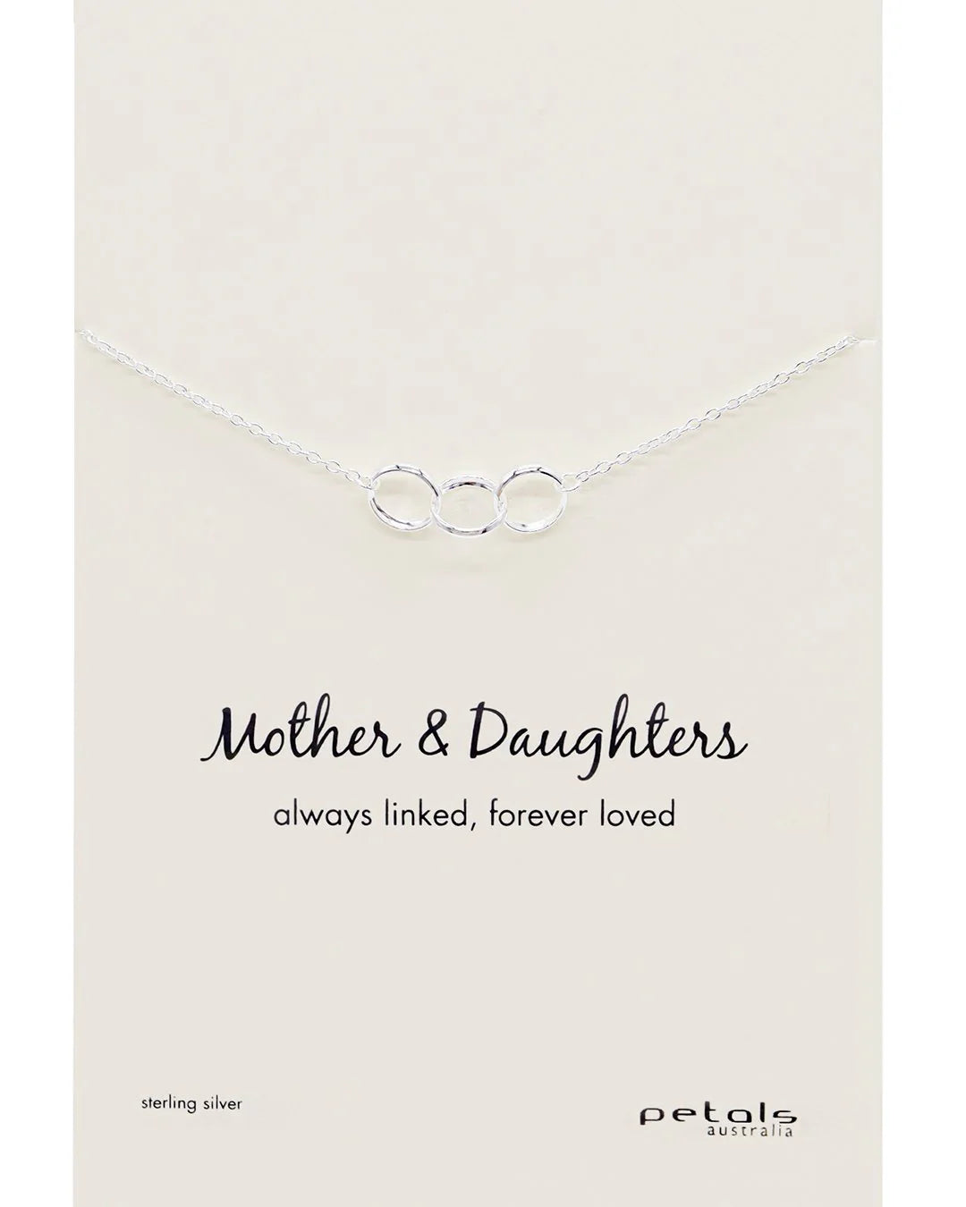 Elegant Mother & Daughter Sterling Silver Triple Circle Necklace - Perfect Gift for Birthdays, Anniversaries & Special Occasions