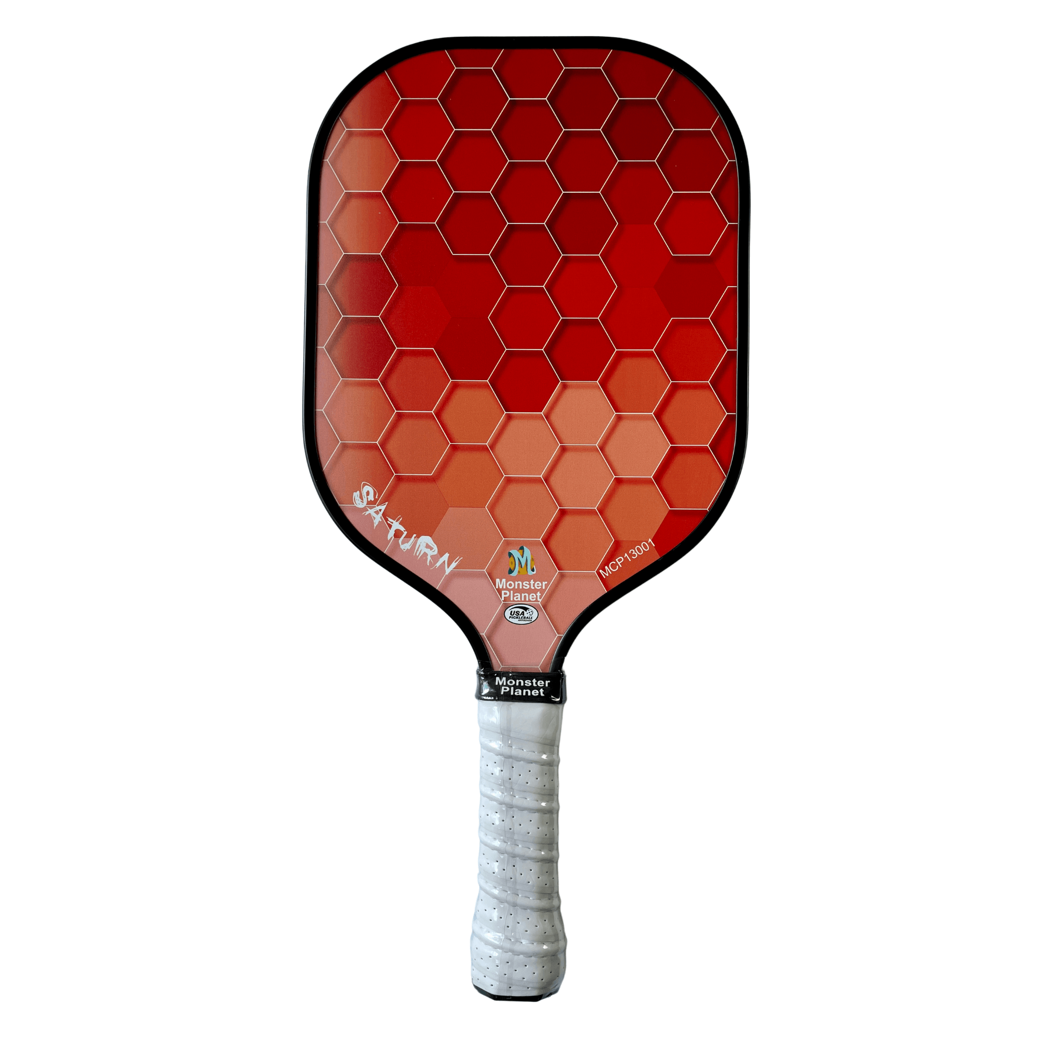 Monster Planet Saturn 13mm Carbon Fiber Pickleball Paddle - Professional Tournament Grade Paddle for Indoor/Outdoor Play