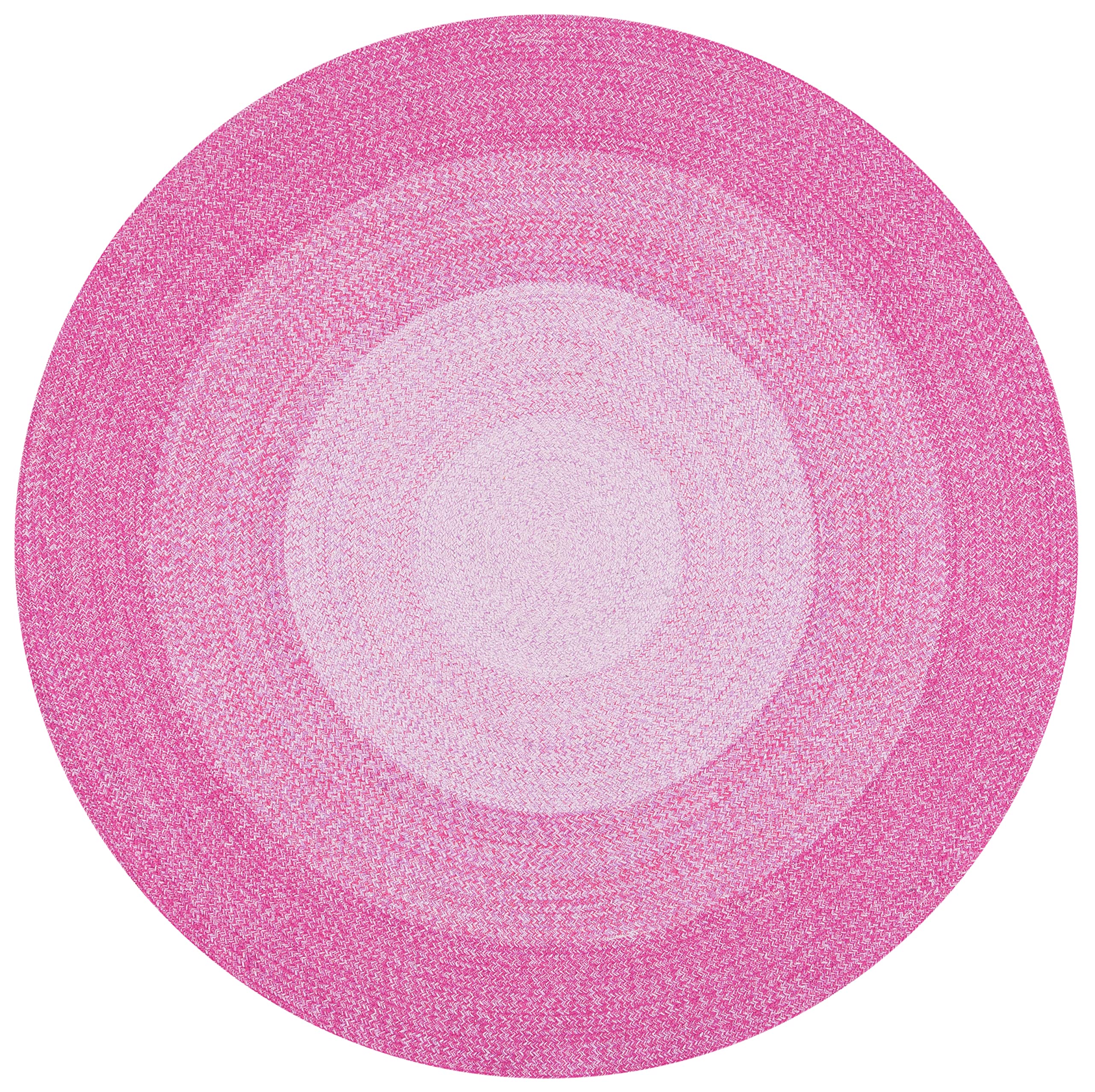 SAFAVIEH Cape Cod Collection 5' Round Red & Pink Handmade Braided Cotton Area Rug - Perfect for Living Room, Bedroom & Nursery Decor
