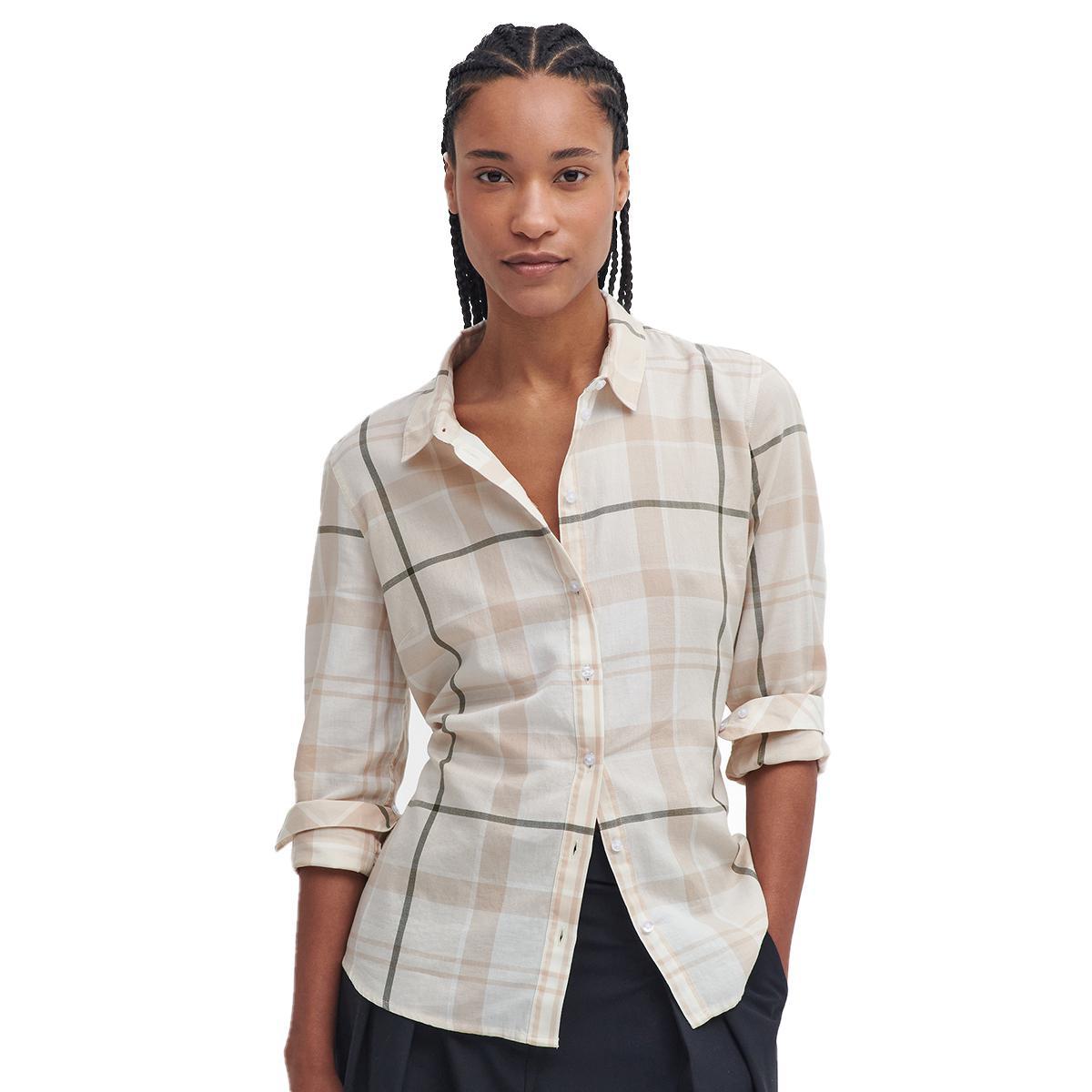 Barbour Women's Bredon Check Shirt - Classic Plaid Button Down Blouse for Casual & Office Wear | Perfect for Fall Layering & Outdoor Activities