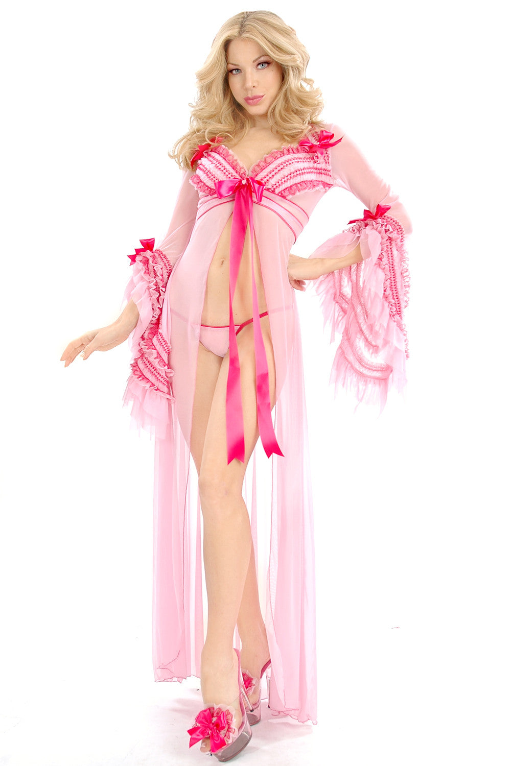 Elegant Long Carousel Robe for Women - Soft & Comfortable Loungewear for Home, Spa, and Relaxation