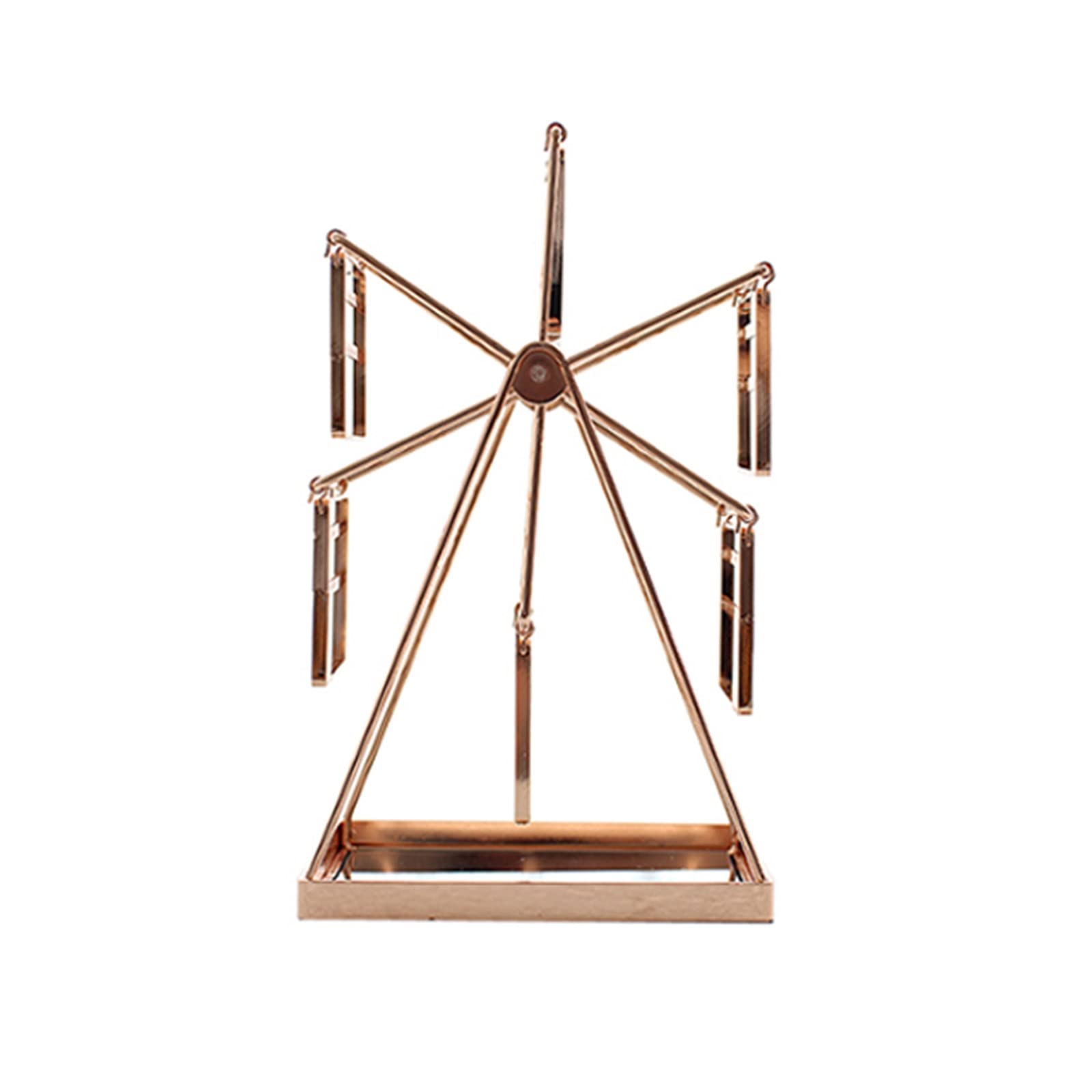 Rotating Jewelry Organizer Display Stand - 360° Spinning Earring Holder, Necklace & Ring Storage Rack with Ferris Wheel Design for Bedroom, Boutique & Travel Jewelry Organization