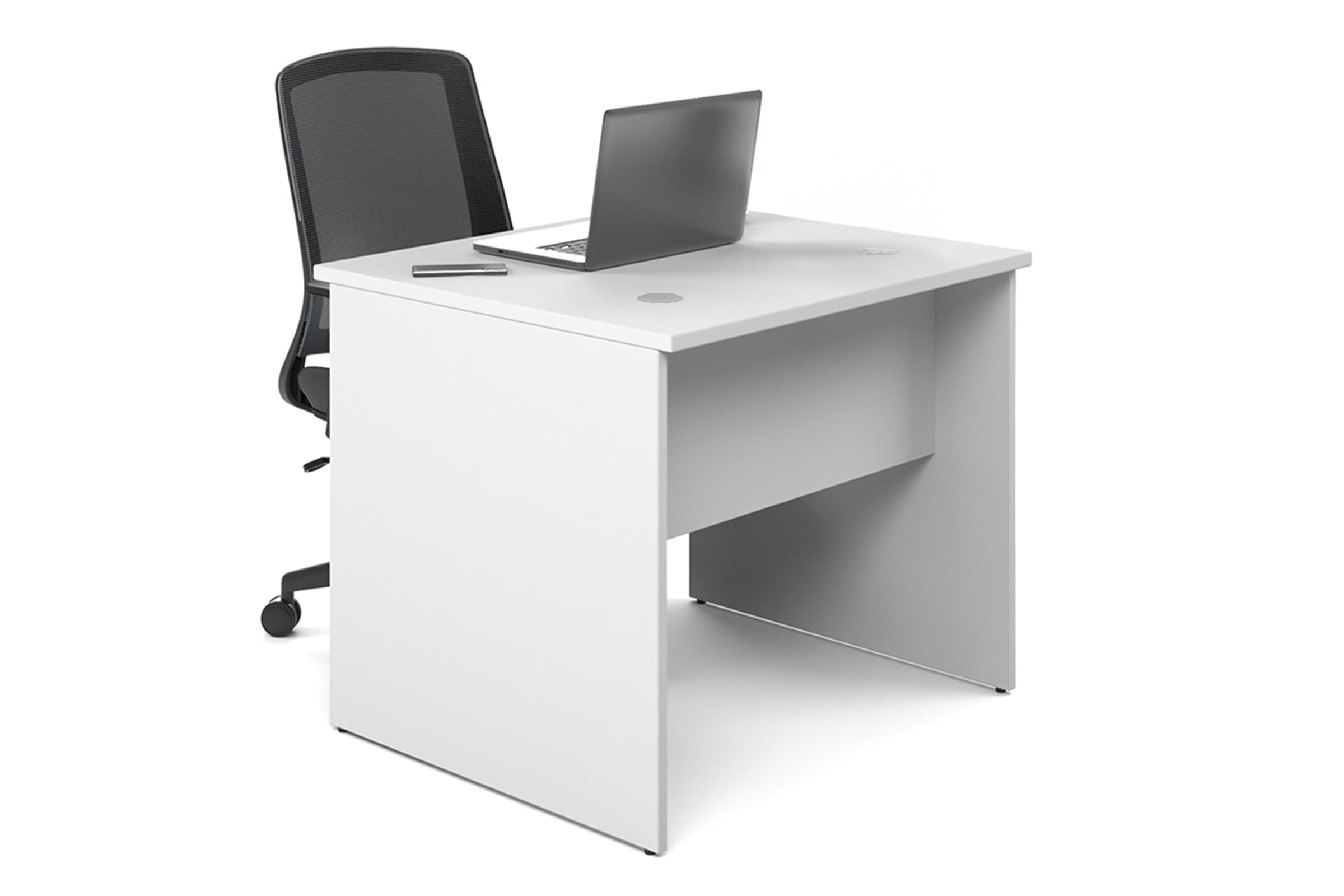 Modern Office Desk with Uniform Panel Design [90
