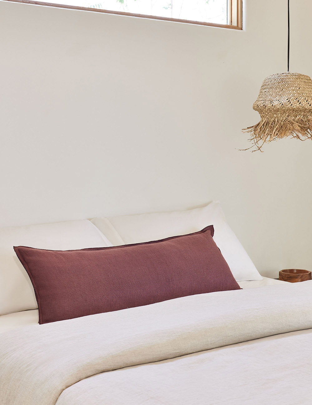 Arlo Linen Pillow - Premium 100% Natural Linen Pillow Cover for Bedroom, Sofa & Couch - Breathable & Hypoallergenic Bedding Accessories for Home Decor & Comfort