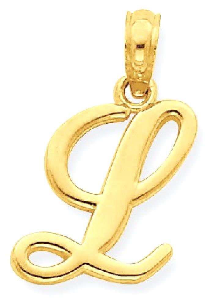 14K Solid Yellow Gold Dainty Letter L Initial Name Monogram Necklace - Personalized Jewelry Gift for Women, Birthday, Anniversary & Special Occasions
