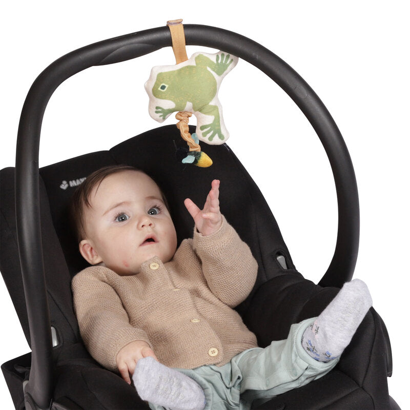 Firefly Frog Baby Travel Toy - Soft & Lightweight Take-Along Plush for Infants & Toddlers - Perfect for Strollers, Car Seats & On-The-Go Playtime