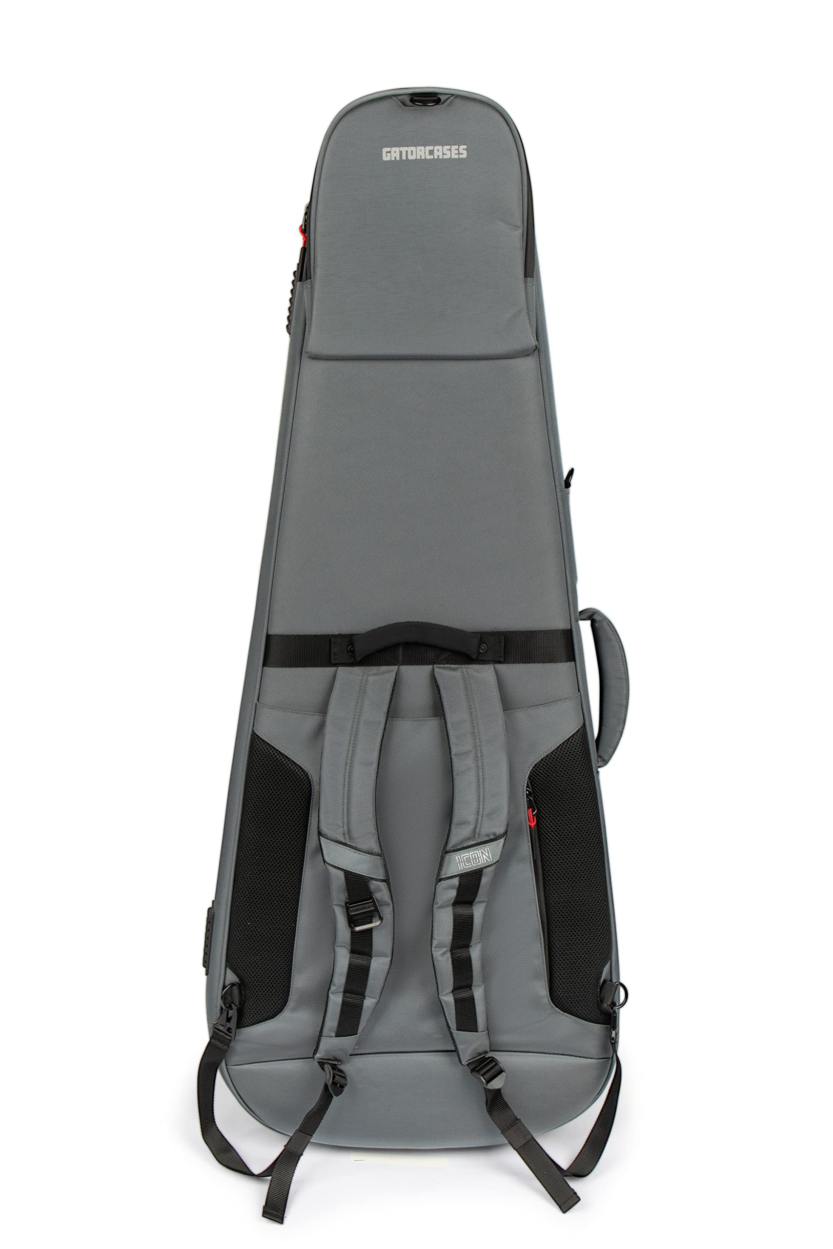 Gator G-ICON335-GRY ICON Series Premium Weatherproof Gig Bag for 335-Style Guitars - TSA Lock Compatible, Durable Zipper Pulls, Grey | Perfect for Travel, Gigging & Music Storage