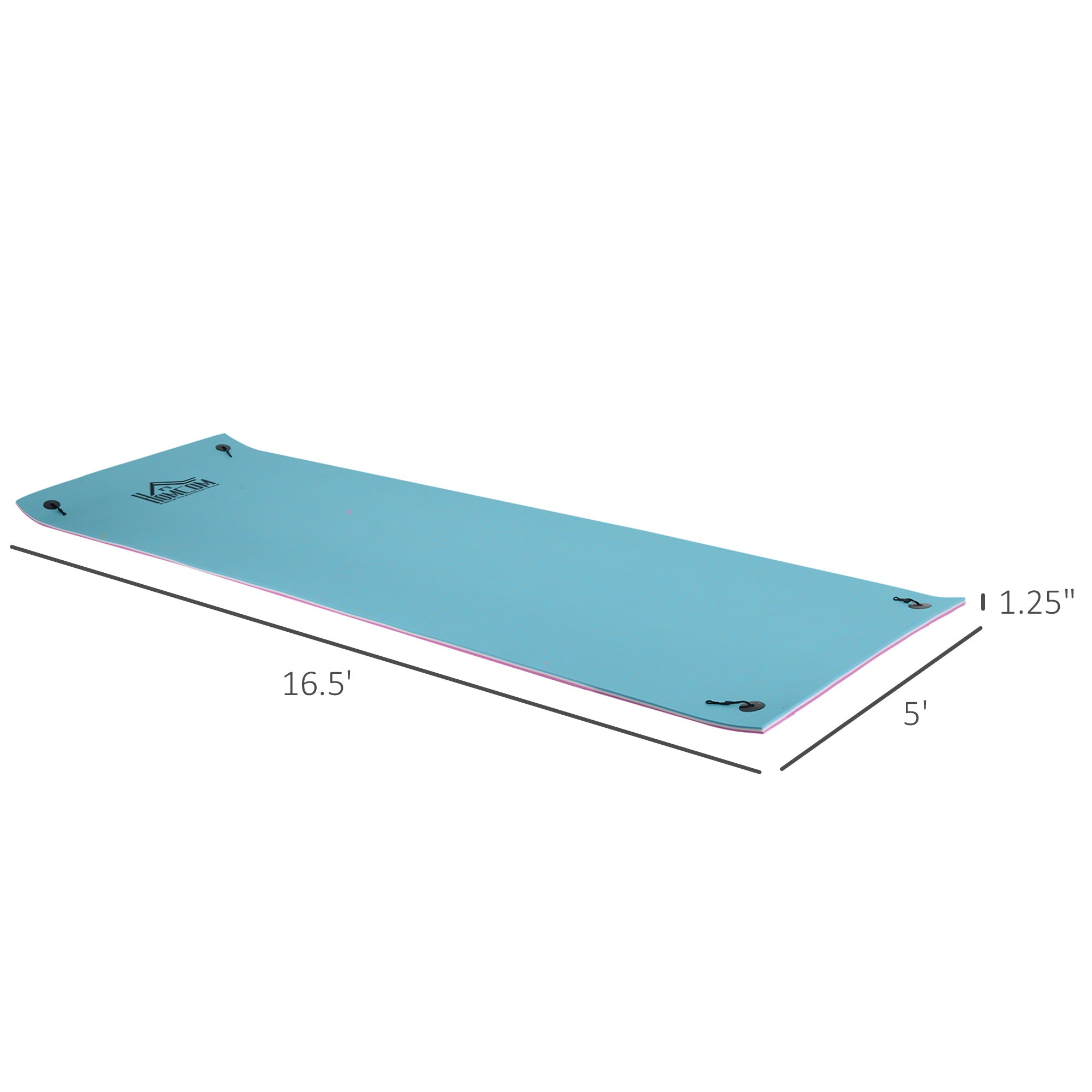 **17' x 5' Floating Water Mat - 3-Layer Durable Lily Pad Pool Mat for Lakes, Oceans & Pools - Perfect for Swimming, Lounging & Water Activities**