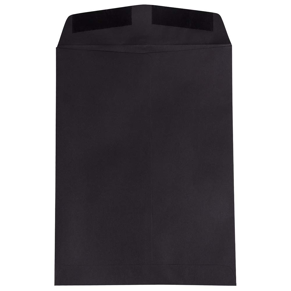 JAM PAPER 9 x 12 Inch Open End Catalog Envelopes - Smooth Black - 500 Pack Bulk - Perfect for Mailing, Business Documents, and Office Supplies