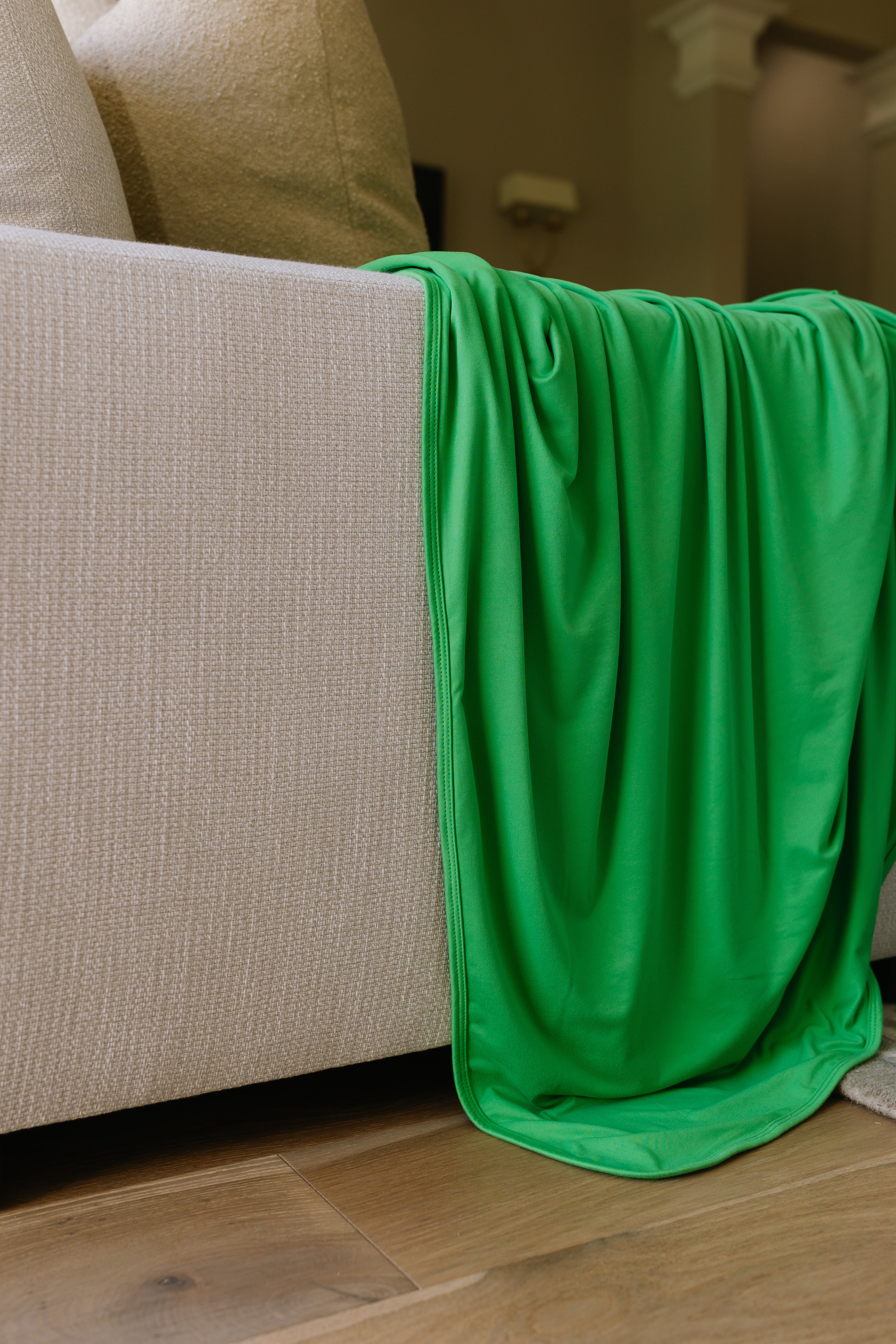 Lime Green Brushed Polyester Fabric - Soft & Durable Material for DIY Crafts, Upholstery, and Home Decor Projects