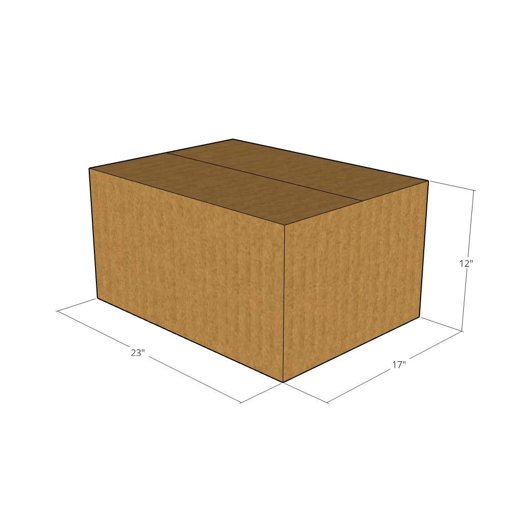 150 New Corrugated Shipping Boxes 23x17x12 Inches - 32 ECT Strength - Durable Moving & Storage Boxes for Home, Office & Ecommerce Shipping