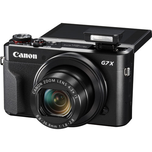Canon PowerShot G7X Mark II Digital Camera 20.1MP 4.2x Zoom Vlogging Camera with 4K Video, Wi-Fi & Flip Touch Screen - Perfect for Travel, YouTube & Photography Enthusiasts