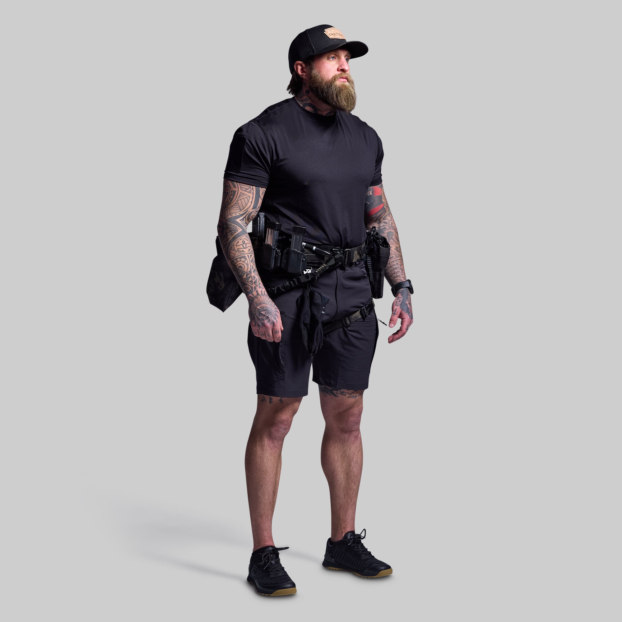 Scout Shorts for Men - Black Casual Athletic Shorts | Comfortable & Breathable for Running, Gym, Workout, and Everyday Wear