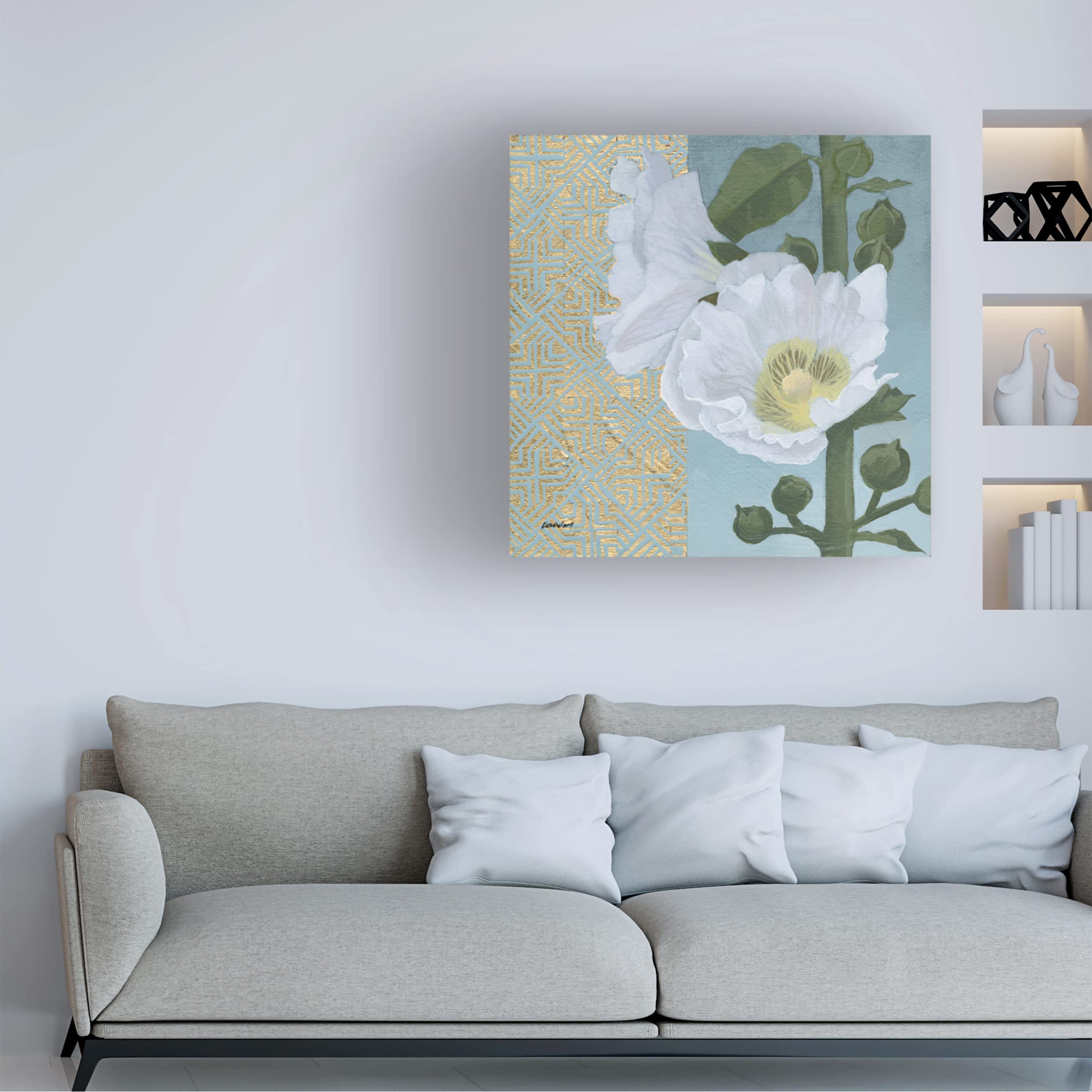 Trademark Fine Art 'Soft Evening III' Canvas Art by Kathrine Lovell - Hand-Painted Landscape Wall Decor for Living Room, Bedroom & Office