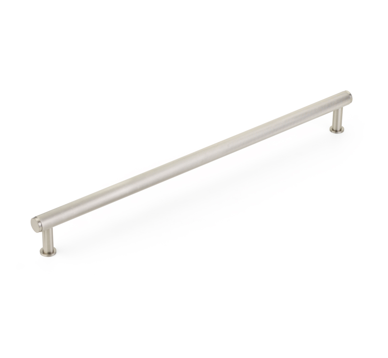 Brushed Nickel Maison Knurled Drawer Pulls and Cabinet Knobs with Optional Backplate - Modern Hardware for Kitchen Cabinets, Dressers & Furniture DIY Upgrade