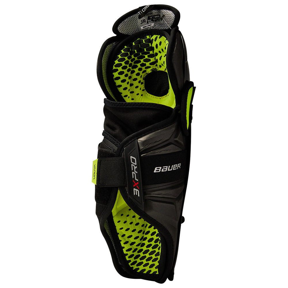 Bauer Vapor 3X Pro Junior Ice Hockey Shin Guards - Youth Protective Gear for Hockey Players - Perfect for Practice & Games