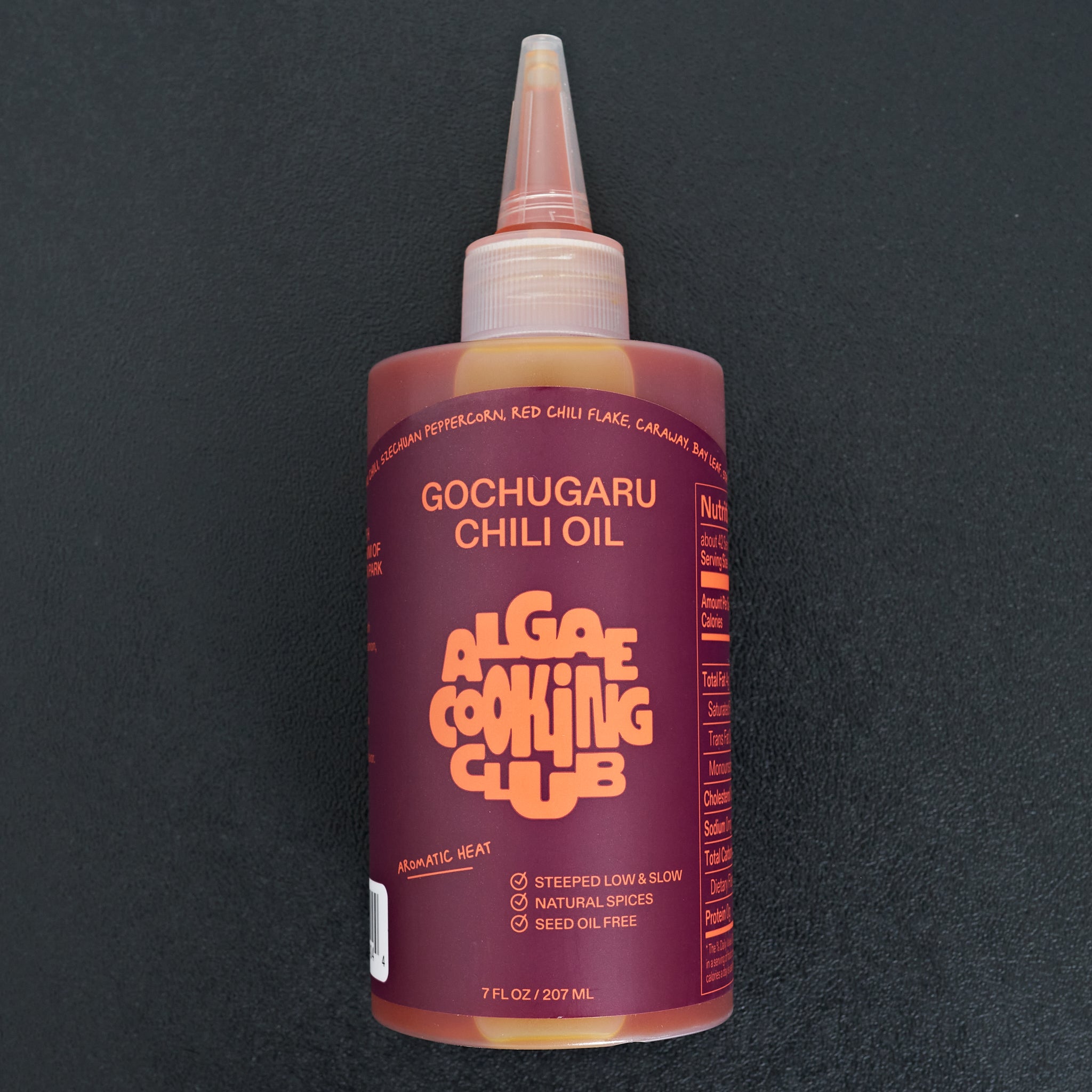 Premium Gochugaru Chili Oil by Algae Cooking Club - Spicy Korean Red Pepper Flavor for Cooking, Noodles & Stir-Fry | Vegan & Gluten-Free Hot Oil