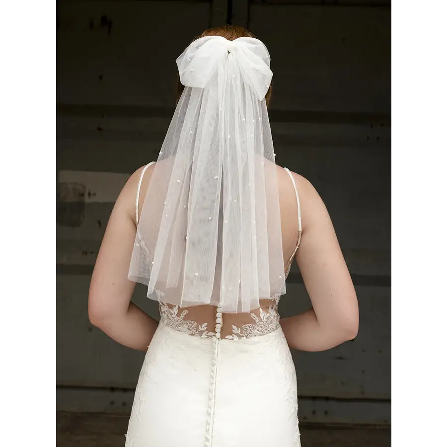 Elegant Lace Bridal Veil V2297SF - Perfect for Weddings, Bridal Showers & Formal Events