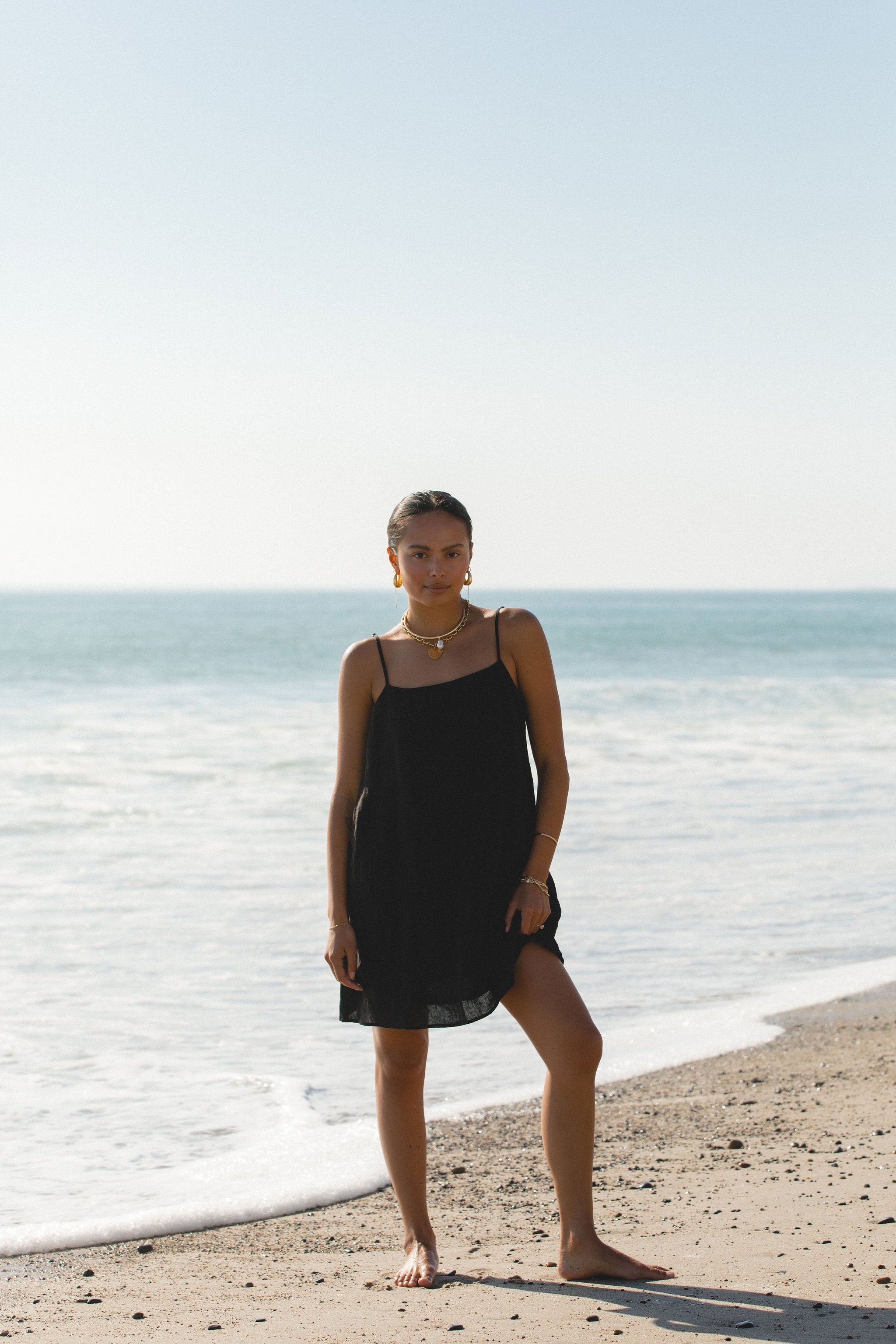 Sicily Linen Mini Dress for Women - Breathable Summer Sundress with Pockets | Perfect for Beach Vacation, Date Night & Casual Outings