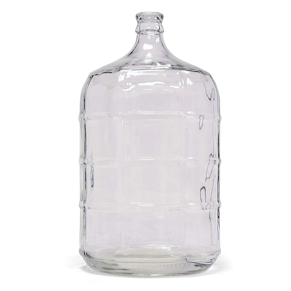 HomArt 5 Gallon Glass Water Jug with Spigot - BPA Free, Clear Glass Beverage Dispenser for Parties, Events & Home Use - Perfect for Lemonade, Iced Tea & Cold Drinks