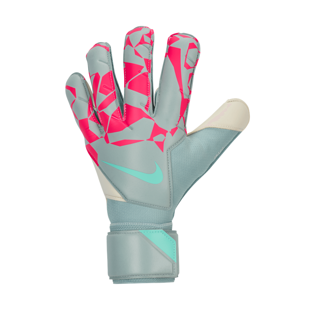 Nike Grip3 GK Goalkeeper Gloves - Ocean Cube/Pink Blast/Aurora Green Colors | Professional Soccer Goalie Gloves for Training & Match Play