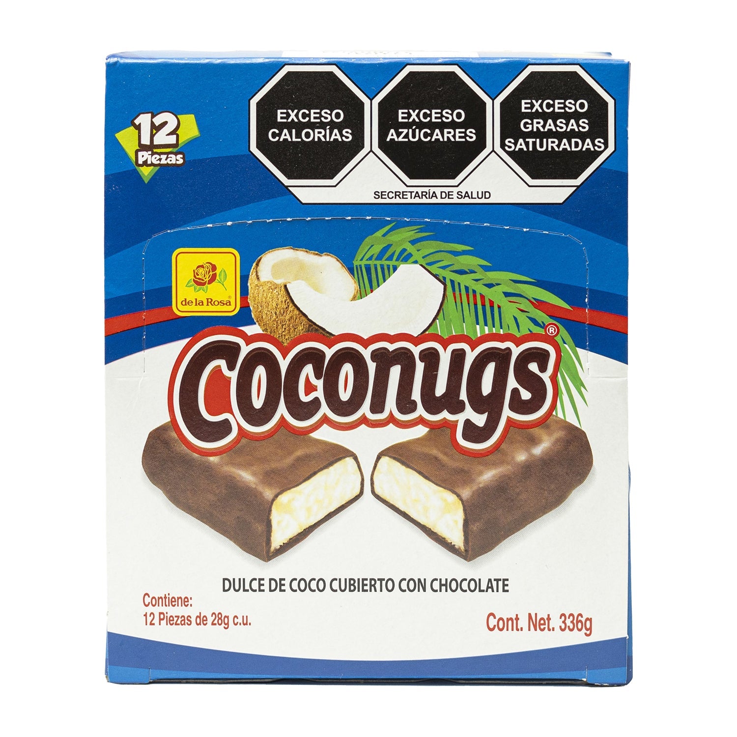 De La Rosa Coco Nugs Mexican Candy - 12 Count Box | Sweet Coconut Treats for Parties, Gifts & Snacking