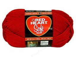 Red Heart Soft Yarn - Premium Acrylic Knitting Yarn in Really Red Color | Perfect for Scarves, Blankets & DIY Crafts