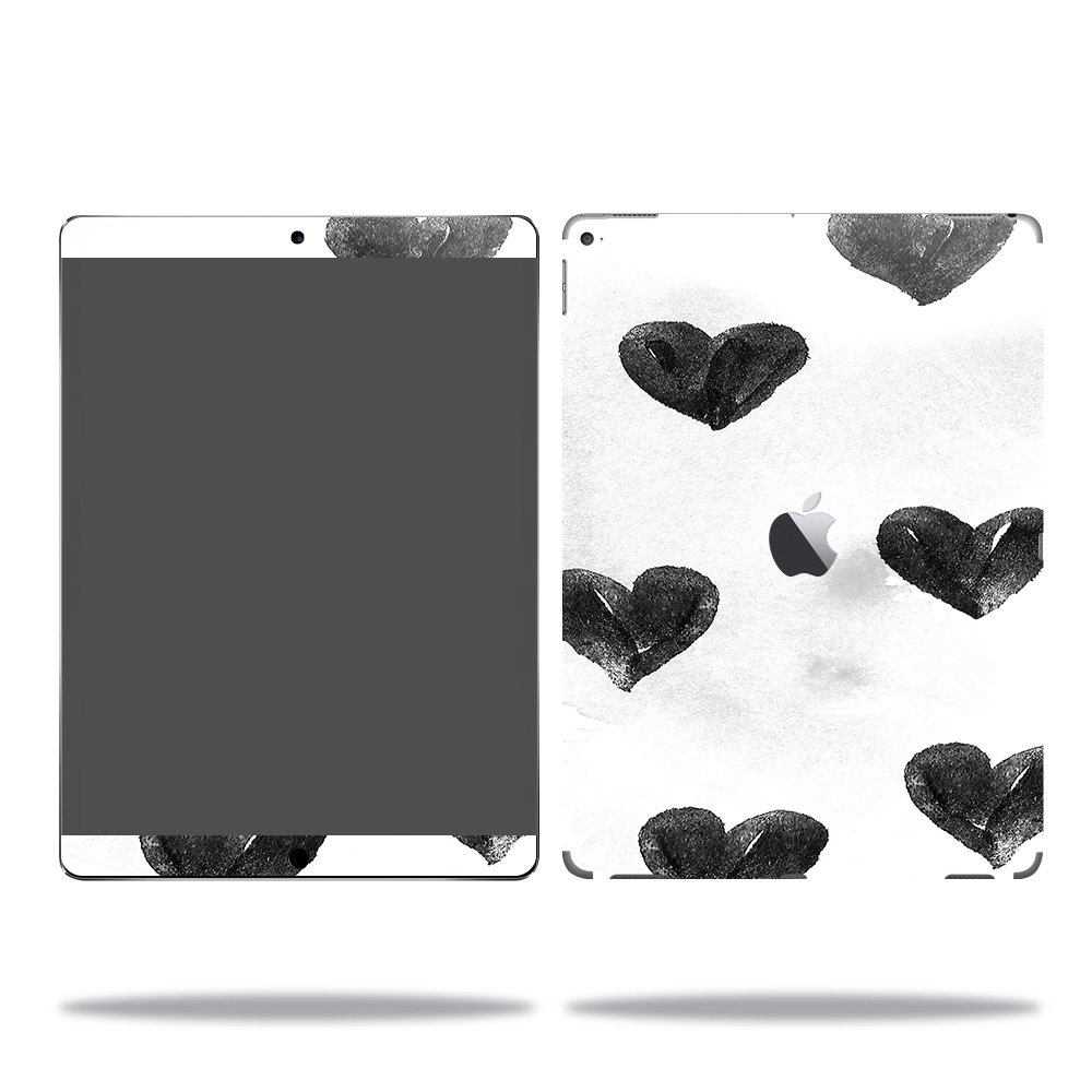 MightySkins Vinyl Decal Wrap Cover for Apple iPad Pro - Ink Hearts Design | Protective & Durable Skin | Easy to Apply & Remove | Made in USA | Perfect for School, Office & Travel Protection