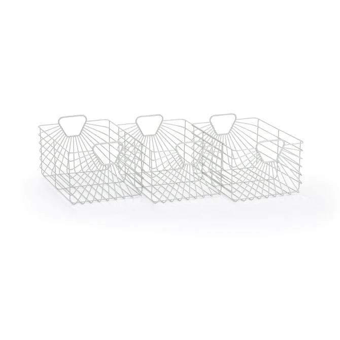 Premium Central Park Storage Baskets Set of 3 - Woven Decorative Baskets for Home Organization, Nursery, Living Room & Bedroom Storage Solutions