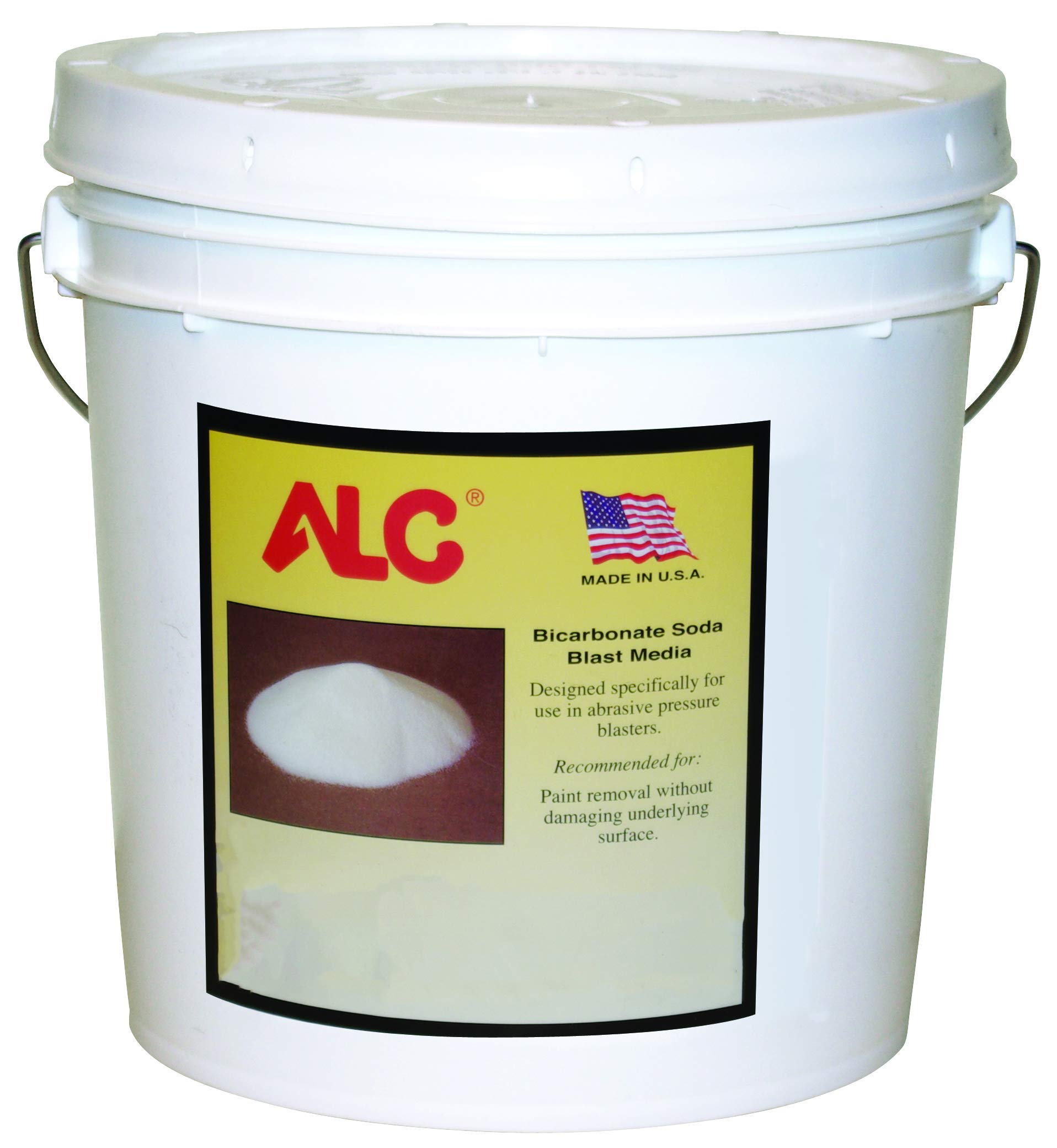 50 lbs ALC Baking Soda Blast Media - Premium Sodium Bicarbonate Abrasive for Sandblasting, Cleaning & Surface Prep | Ideal for Automotive, Marine & Industrial Use