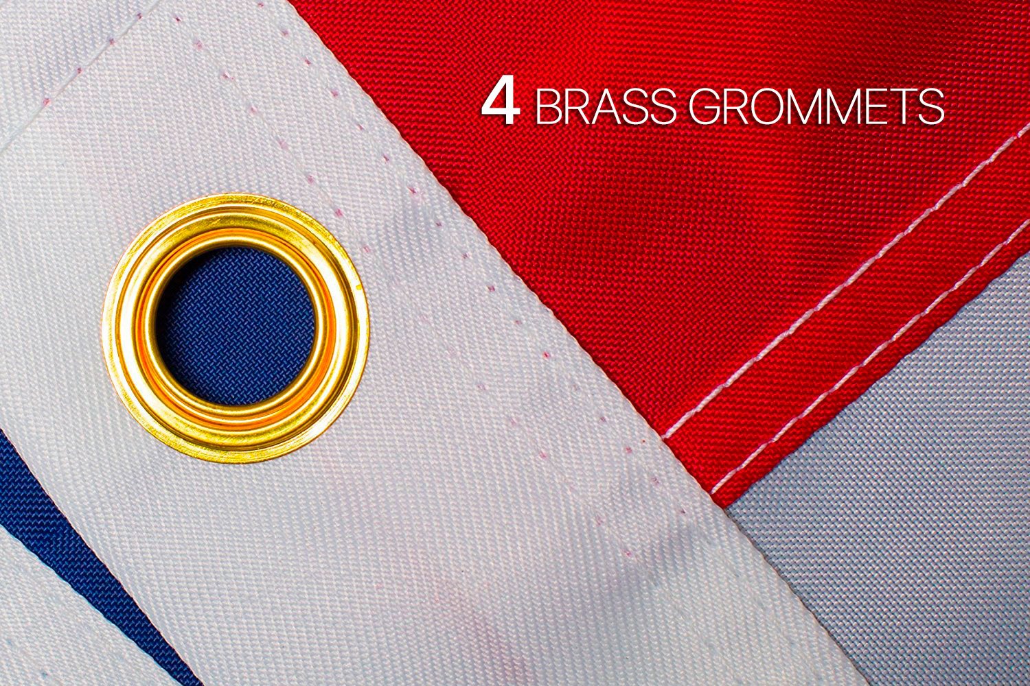 6x10 FT American Flag - Heavy Duty Polyester with Embroidered White Stars & Brass Grommets - Double Stitched for Extra Strength - Perfect for Outdoor Display, Parades, and Patriotic Events