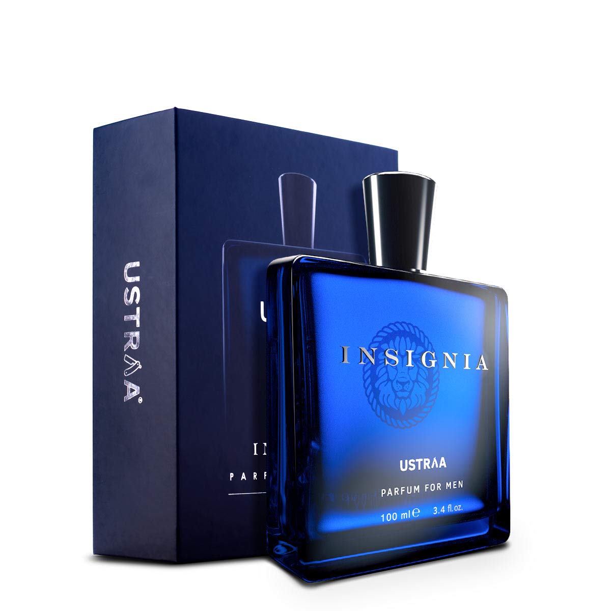 Ustraa Insignia Men's Perfume - 100ml Eau de Parfum | Royal Luxury Scent with Spicy, Woody & Musky Notes | Long-Lasting Masculine Fragrance for Gifts, Date Nights & Special Occasions