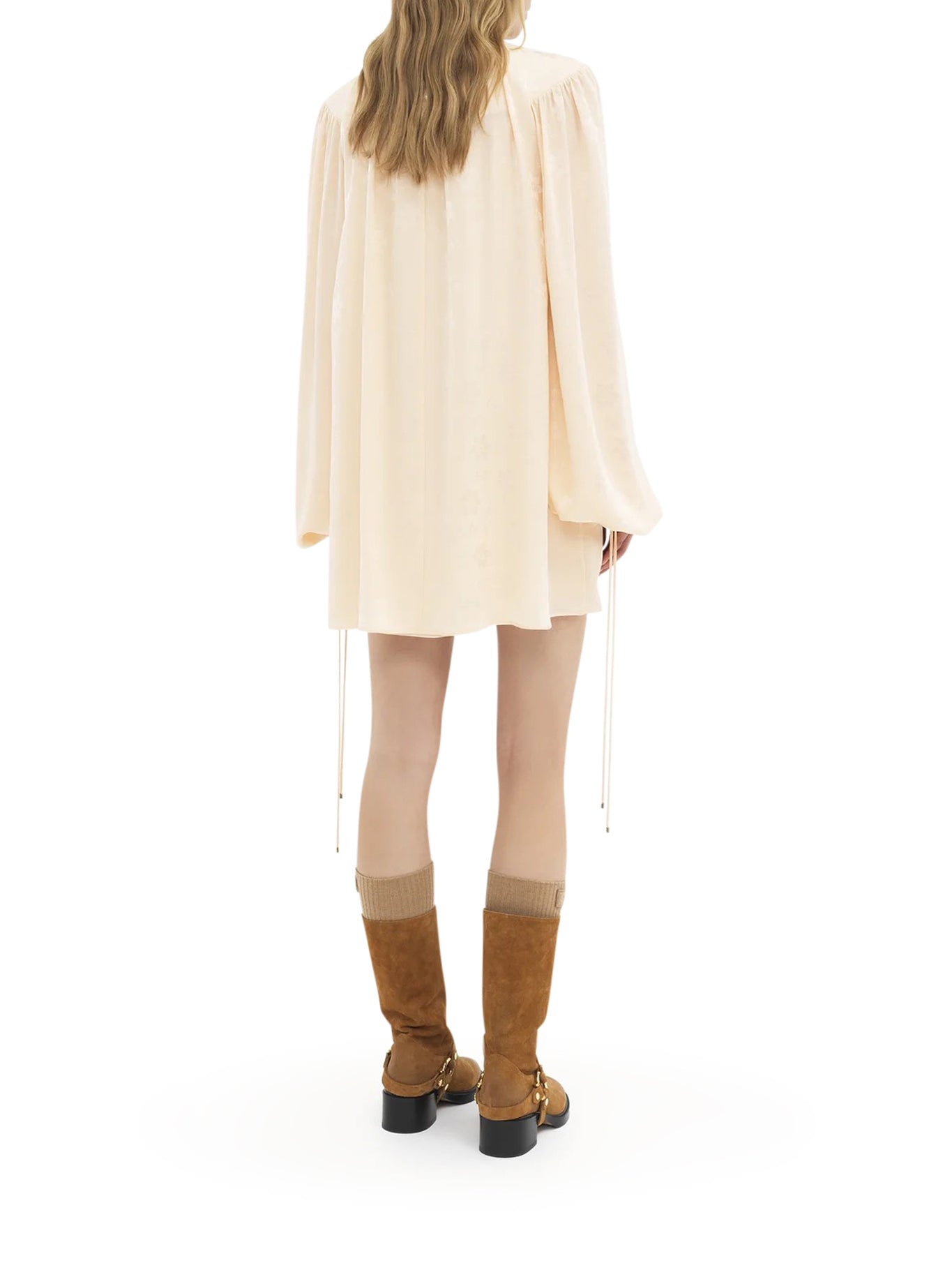 Luxury Mini Dress in Silk Jacquard Fabric - Elegant & Comfortable for Evening Parties, Date Nights & Special Occasions