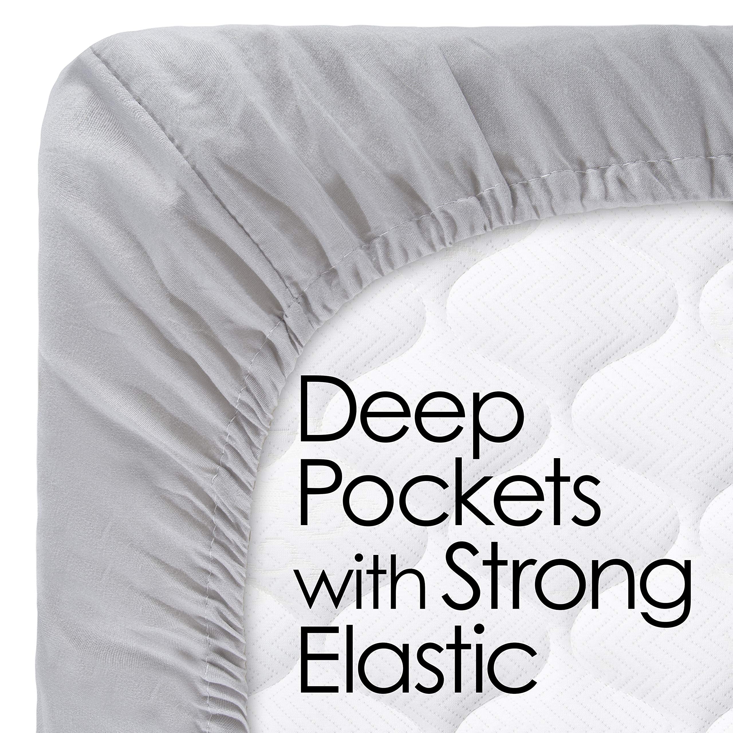 800 Thread Count Light Blue California King Sheet Set - 6 Piece Sateen Soft 100% Cotton Bedding (1 Fitted Sheet, 1 Flat Sheet, 4 Pillowcases) for Deep Pocket Mattress Up to 15