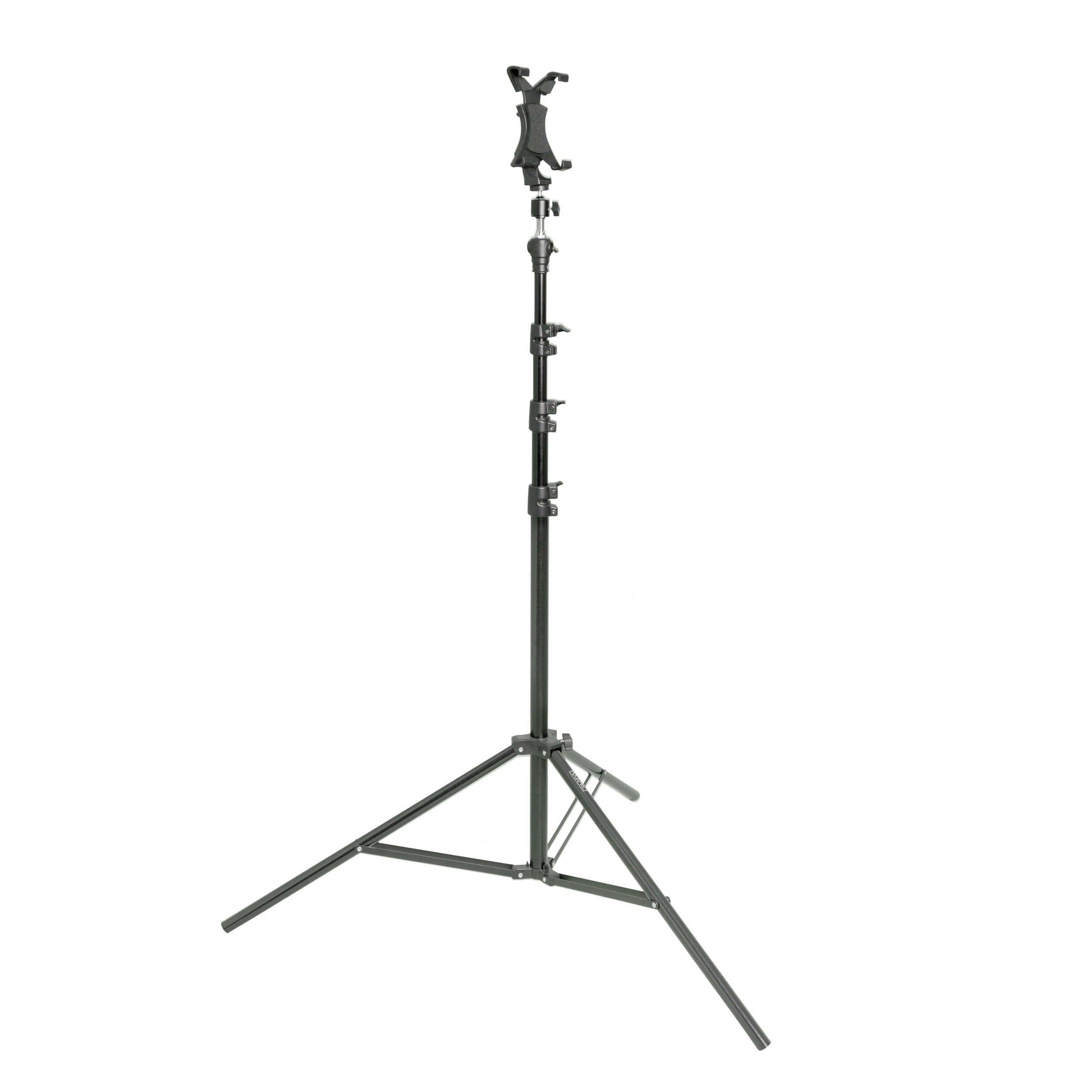 Universal Video Recording & Photography Tripod Stand with Light - Adjustable Tablet Mount for YouTube, TikTok & Live Streaming - Perfect for Vloggers, Photographers & Content Creators