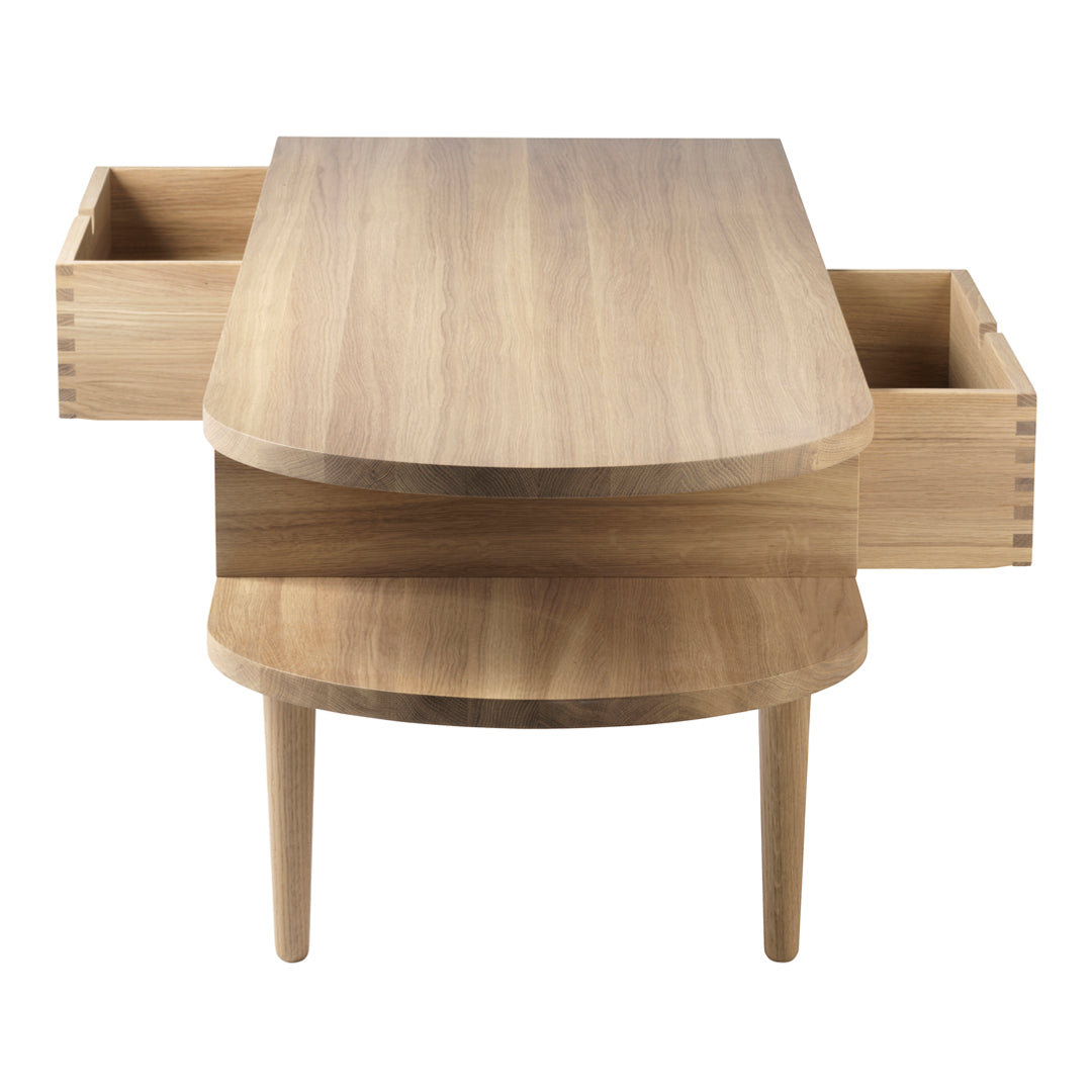 F24 Radius Bench - Modern Wooden Bench with Curved Design for Living Room, Bedroom, or Entryway - Perfect for Home Decor and Seating
