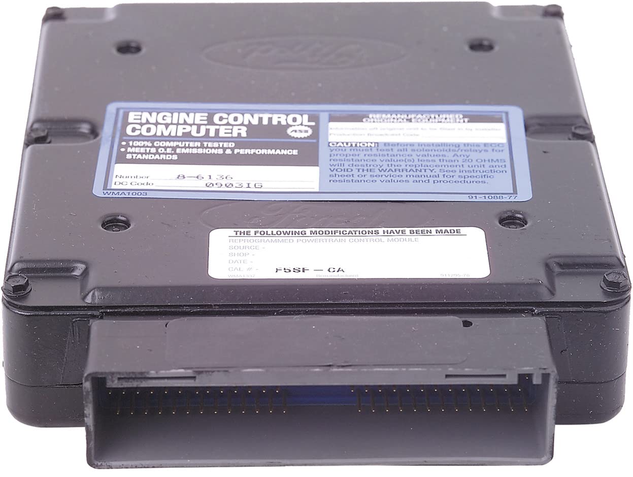 Cardone 78-6136 Remanufactured Ford PCM ECM Engine Computer - Compatible with Ford F150, F250, E150, E250 | Perfect for Engine Performance & Fuel Efficiency Upgrades