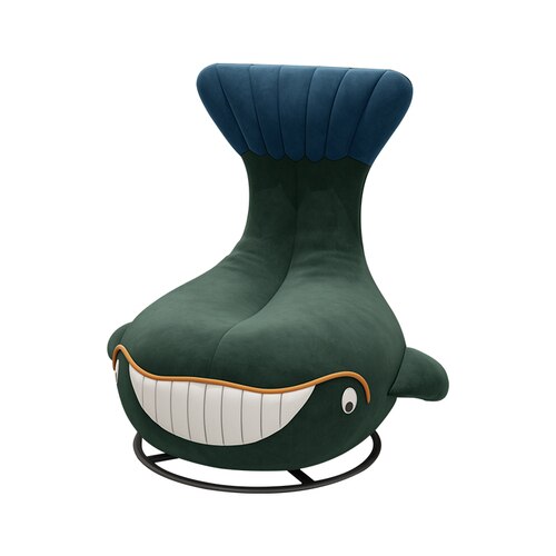 Whale Shaped Kids Sofa - Soft & Playful Children's Furniture for Playroom, Nursery or Bedroom | Cozy Seating for Reading Nook, Playtime & Relaxation