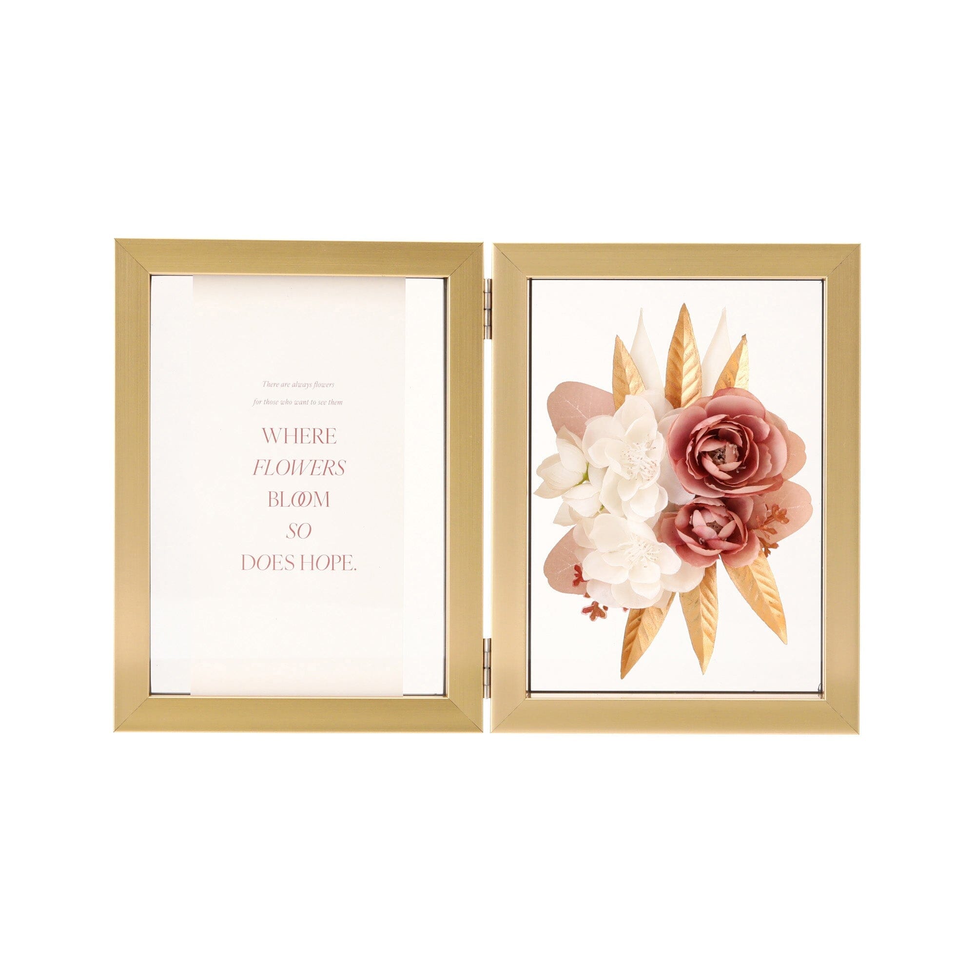 Pink Art Flower Frame - Elegant Home Decor for Living Room, Bedroom & Wedding Decorations