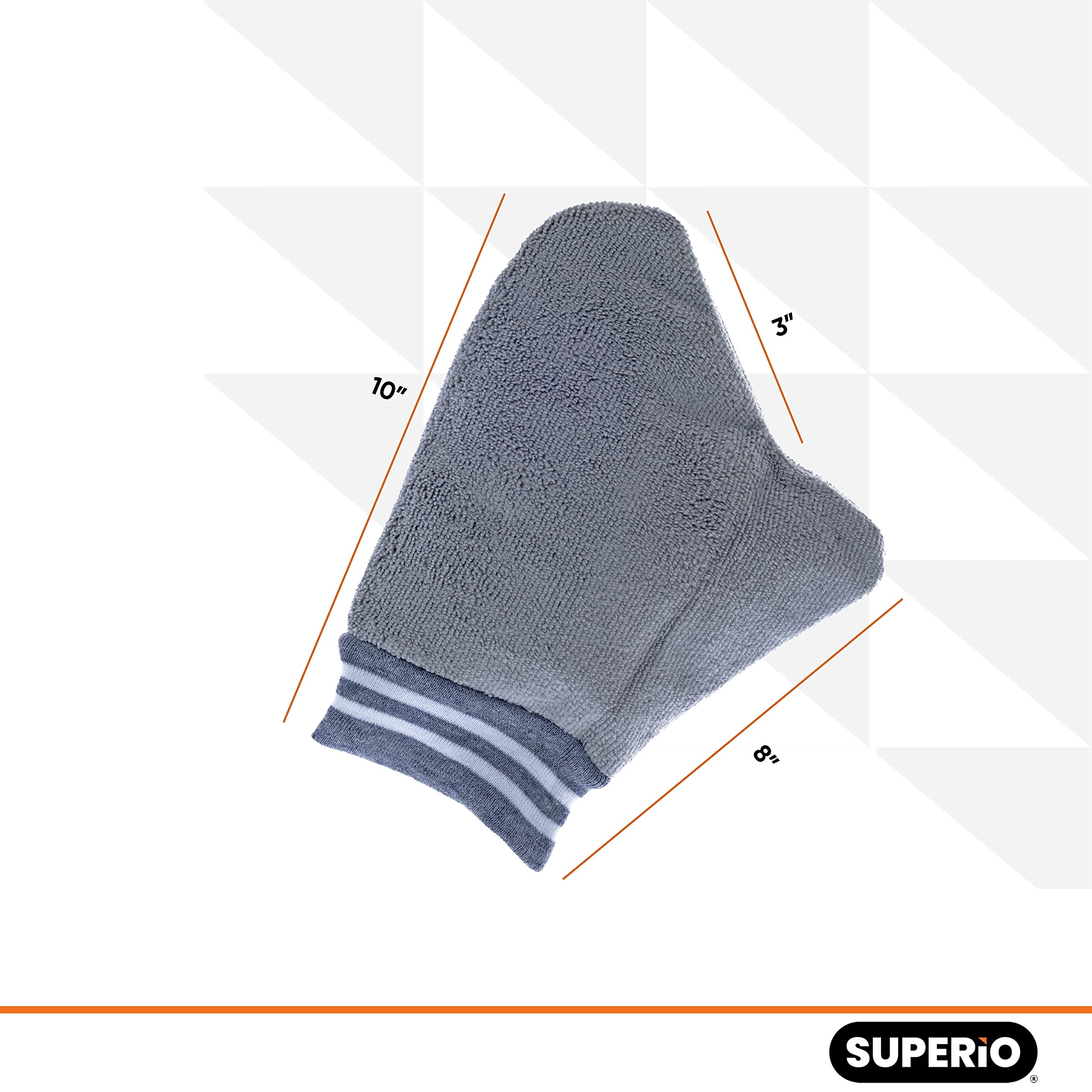 Superior Microfiber Cleaning Gloves - Reusable Dusting Mitt for Plants, Silver Polish, Car Detailing & Scratch-Free Cleaning | Washable for Indoor & Outdoor Use | Perfect for Housekeeping, Gardening & Auto Care