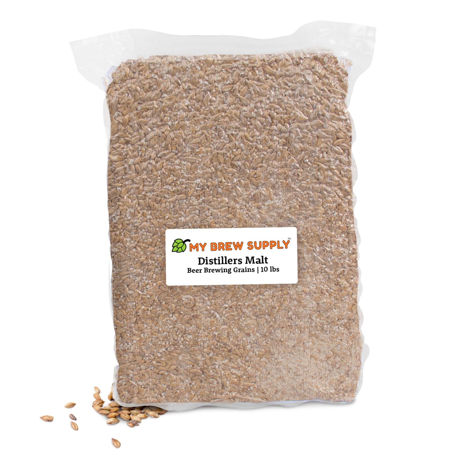Premium 2-Row Malt Beer Making Grain for Homebrewing – Brew Delicious Beers, Pilsners & Ales | USA-Grown Crushed Grain (10lb/2.4L) | Perfect for Craft Brewing, Home Brew Kits & Beer Enthusiasts