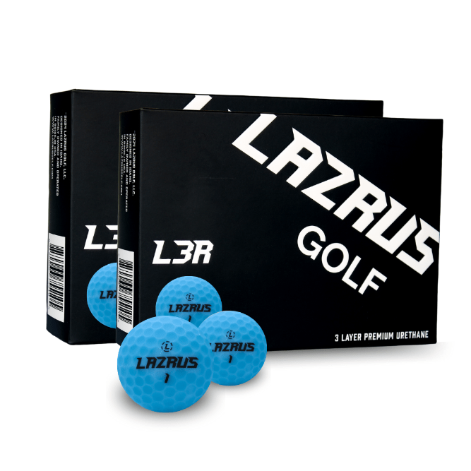 Lazrus L3R Premium 3-Piece Urethane Golf Balls for Men & Women - High Performance, Soft Feel, Long Distance - Perfect for Tournament Play & Practice Rounds