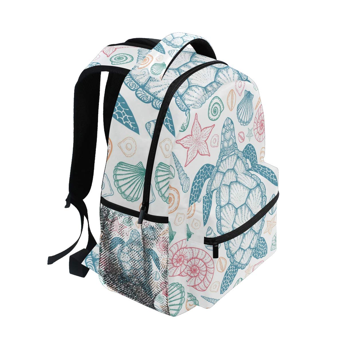 Senya Kids School Backpack with Sea Turtle & Starfish Design - Durable Bookbag for Boys & Girls - Perfect for School, Travel & Outdoor Adventures