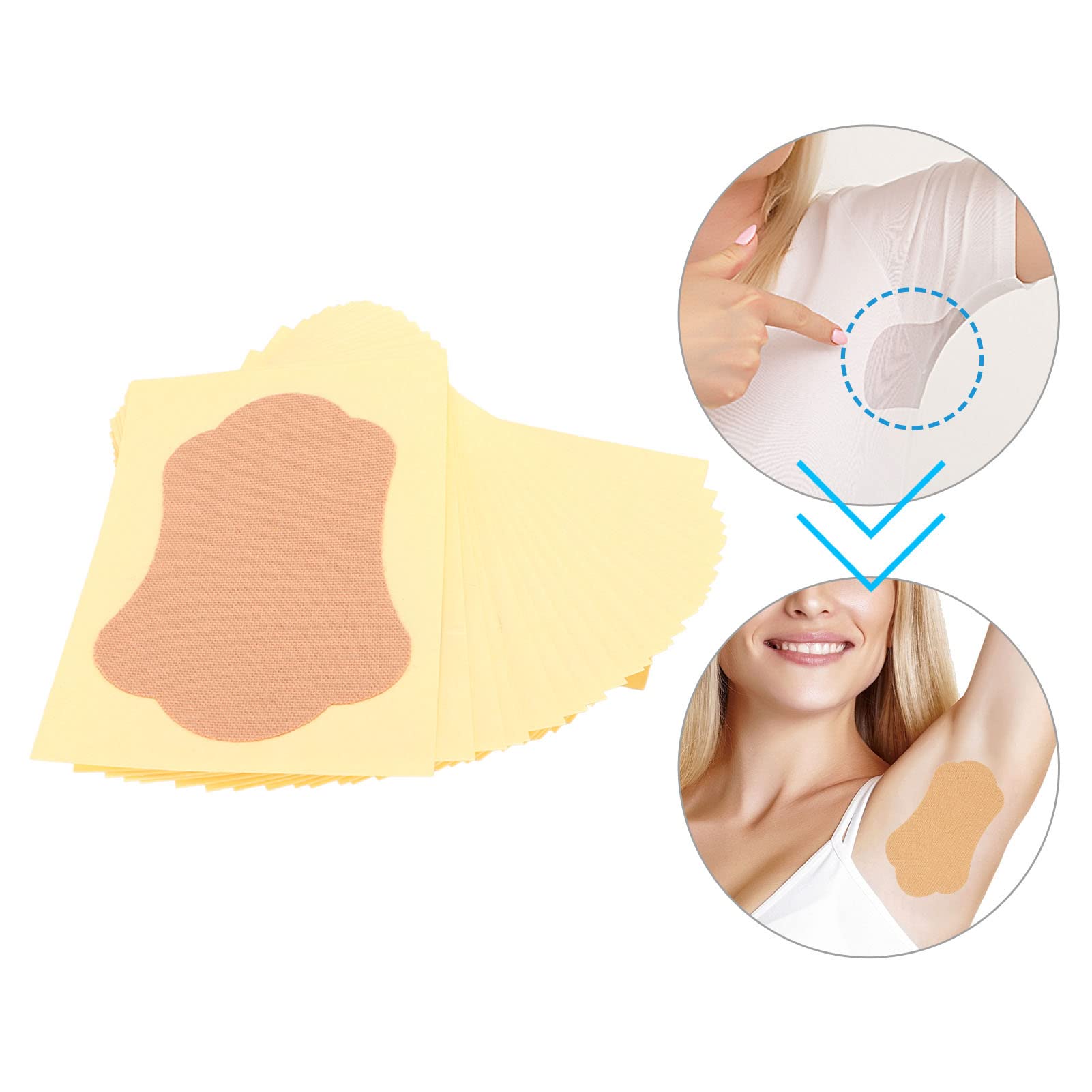 28-Pack Disposable Underarm Sweat Pads for Women & Men - Breathable, Soft, Odor-Absorbing Armpit Stickers - Concealed & Comfortable for Daily Use, Workouts, and Hot Weather