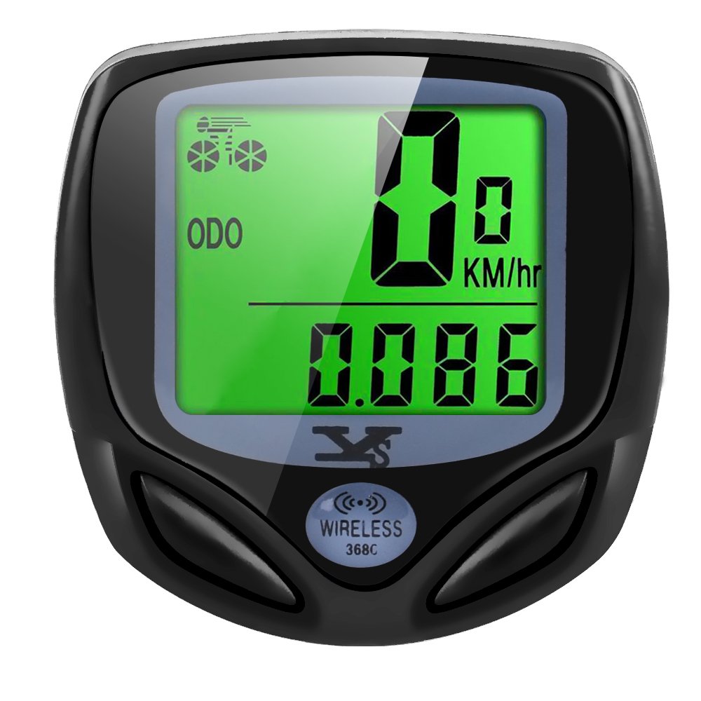 YS SY Wireless Bicycle Speedometer & Odometer - Waterproof Bike Computer with LCD Display, Multi-Functions for Cycling, Road & Mountain Bikes | Track Speed, Distance & Ride Data