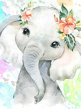 500-Piece Baby Elephant Jigsaw Puzzle for Adults & Kids - Fun Family Board Game to Improve Hand-Eye Coordination - Cartoon Animal Puzzle for Nursery, Classroom & Party Activities (500pcs)