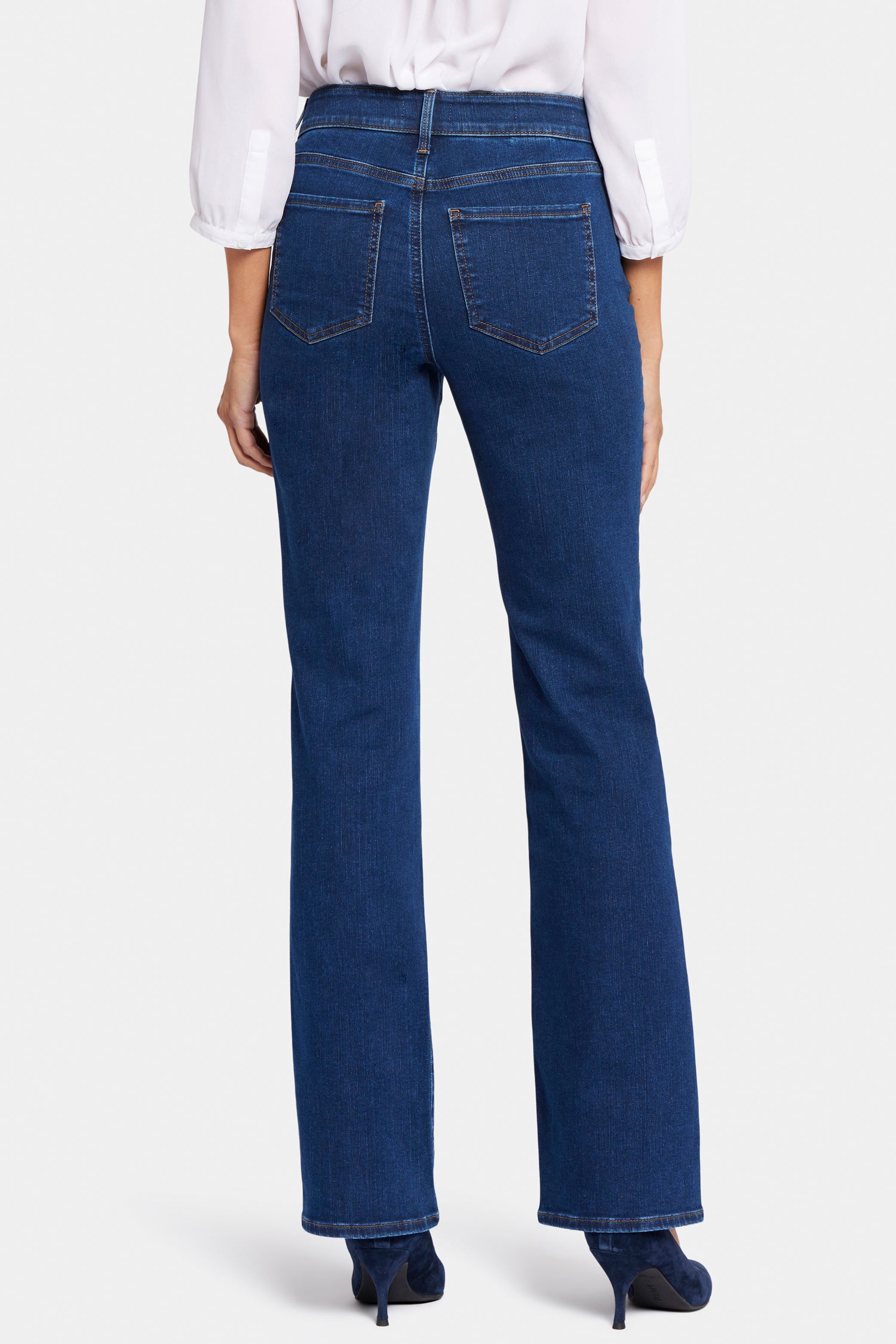 Blake Slim Flared Jeans for Petite Women - High Waisted Stretch Denim Pants | Perfect for Casual Wear, Date Night & Office Outfits